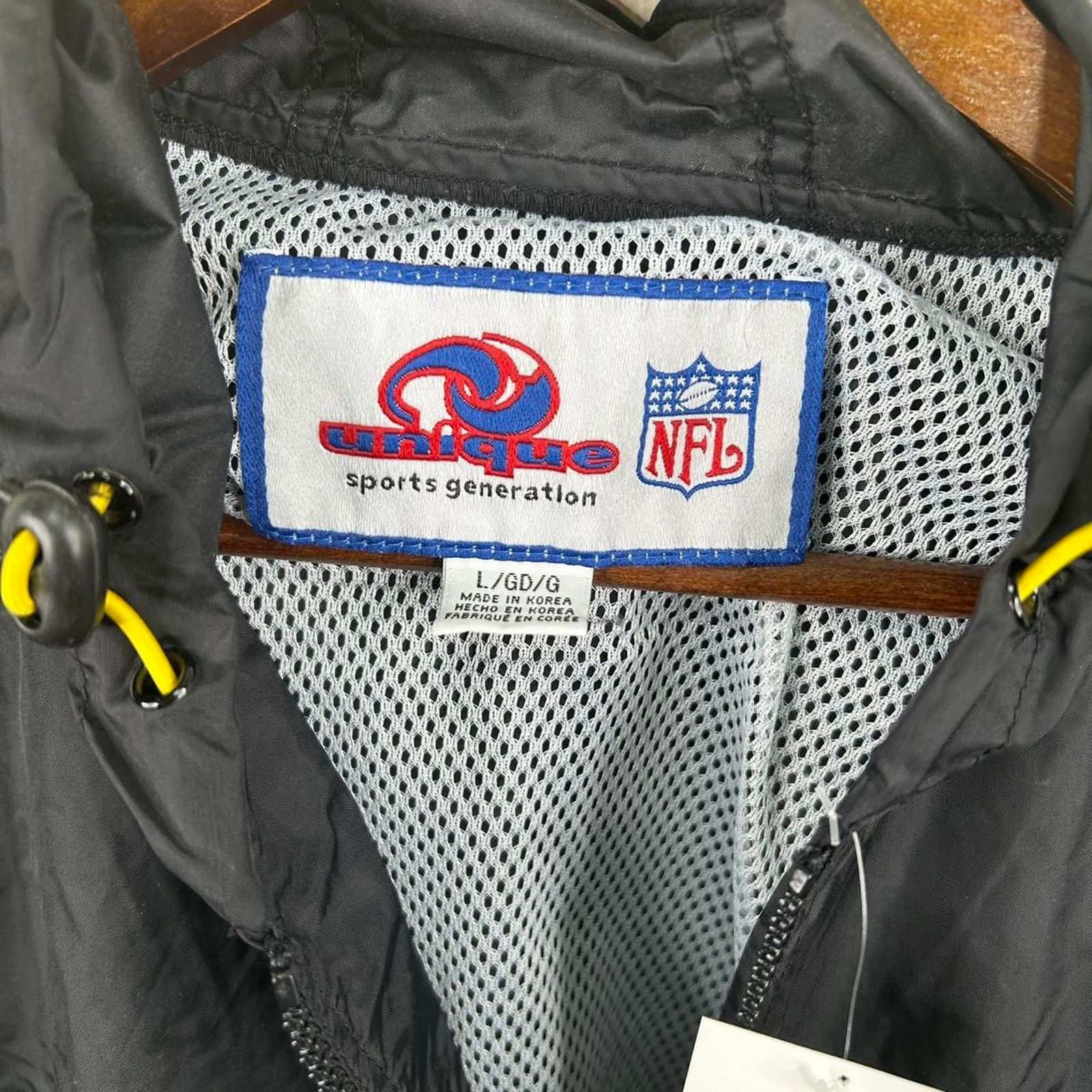 NFL Y2K Pittsburgh Steelers NFL Hooded Windbreaker Size Large Size US L / EU 52-54 / 3 - 2 Thumbnail