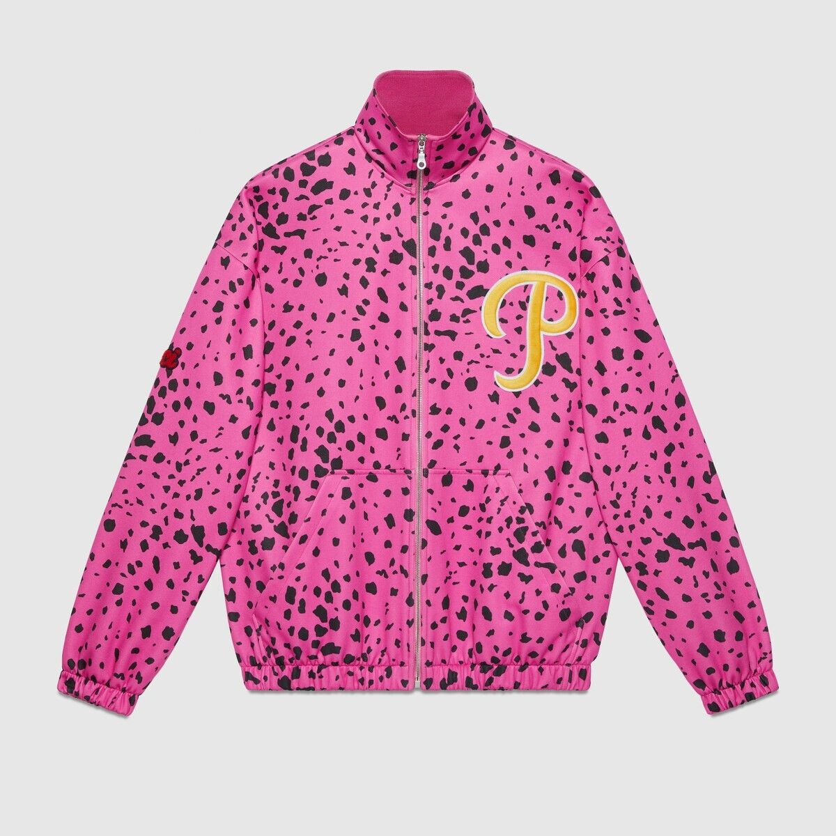 Gucci o1s1wg110125 Pirates™ Jersey Zip Jacket in Pink/Black Size US S / EU 44-46 / 1 - 1 Thumbnail