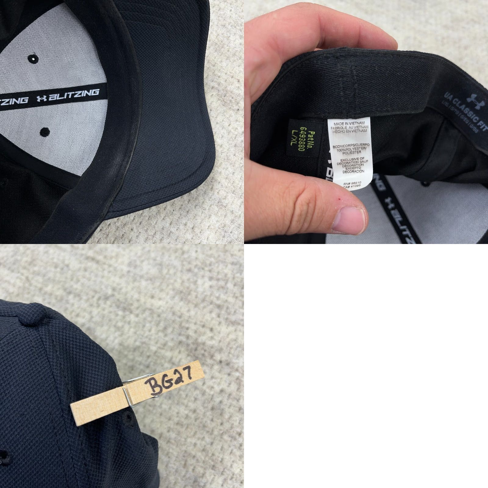 Under Armour Under Armour Hat Cap Stretch Fit L/XL Black Adult Performance Cap Adjustable Lightweight Baseball Style Men Hats Size ONE SIZE - 8 Thumbnail