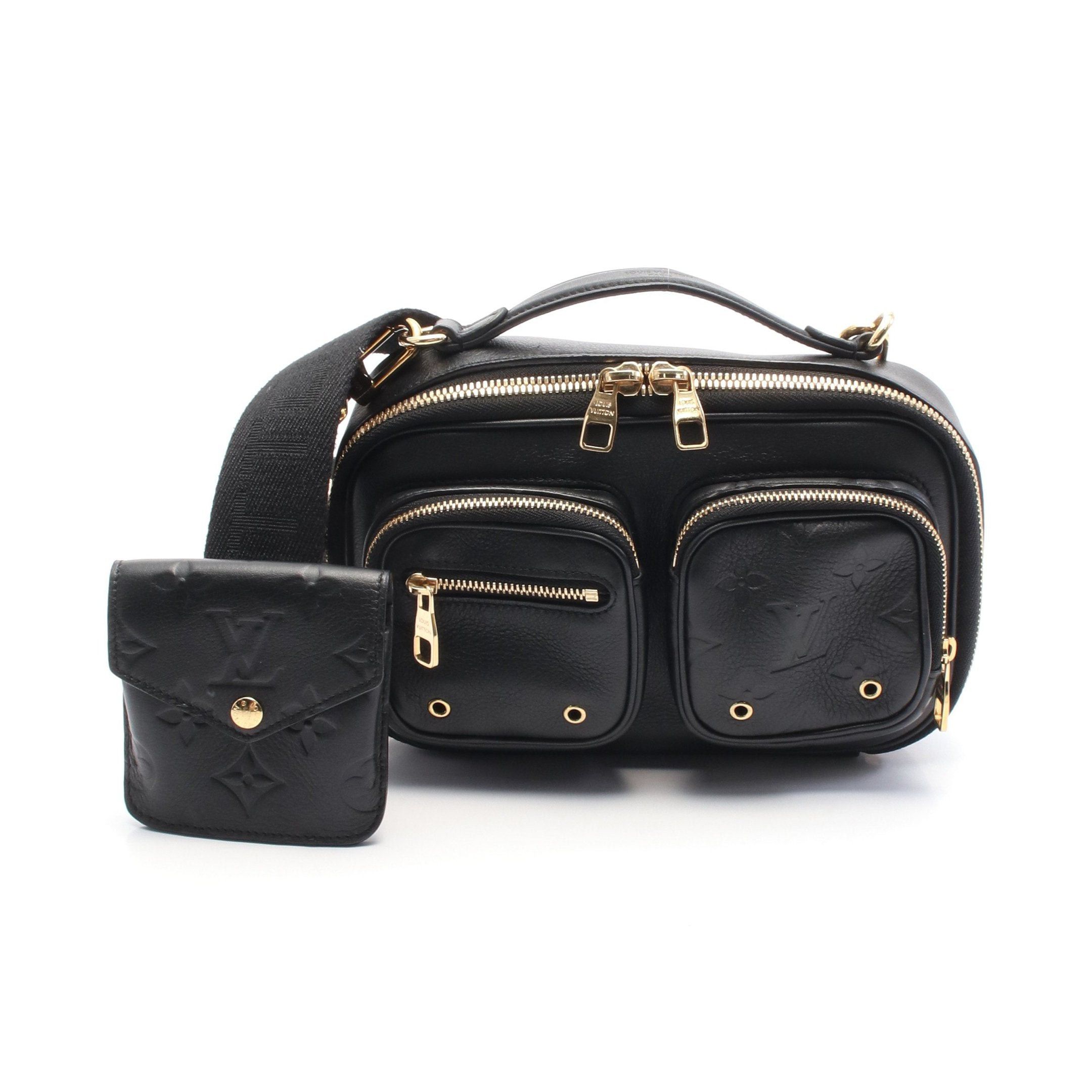 Louis Vuitton Louis Vuitton Utility Crossbody Shoulder Bag Leather Black Size ONE SIZE - 1 Thumbnail
