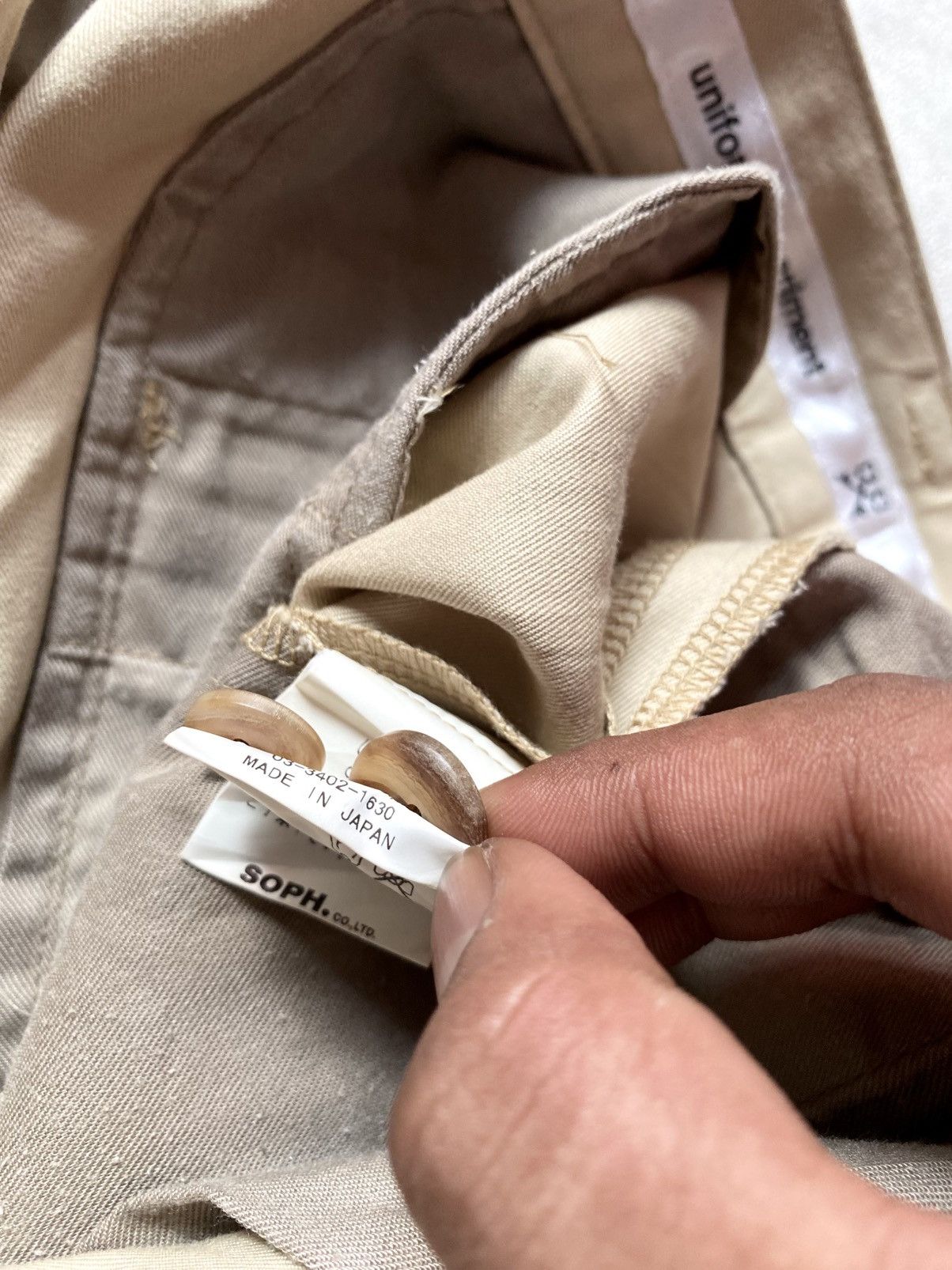 uniform experiment Uniform Experiment x Fragment Design Beige Short Pants Size US 30 / EU 46 - 12 Thumbnail