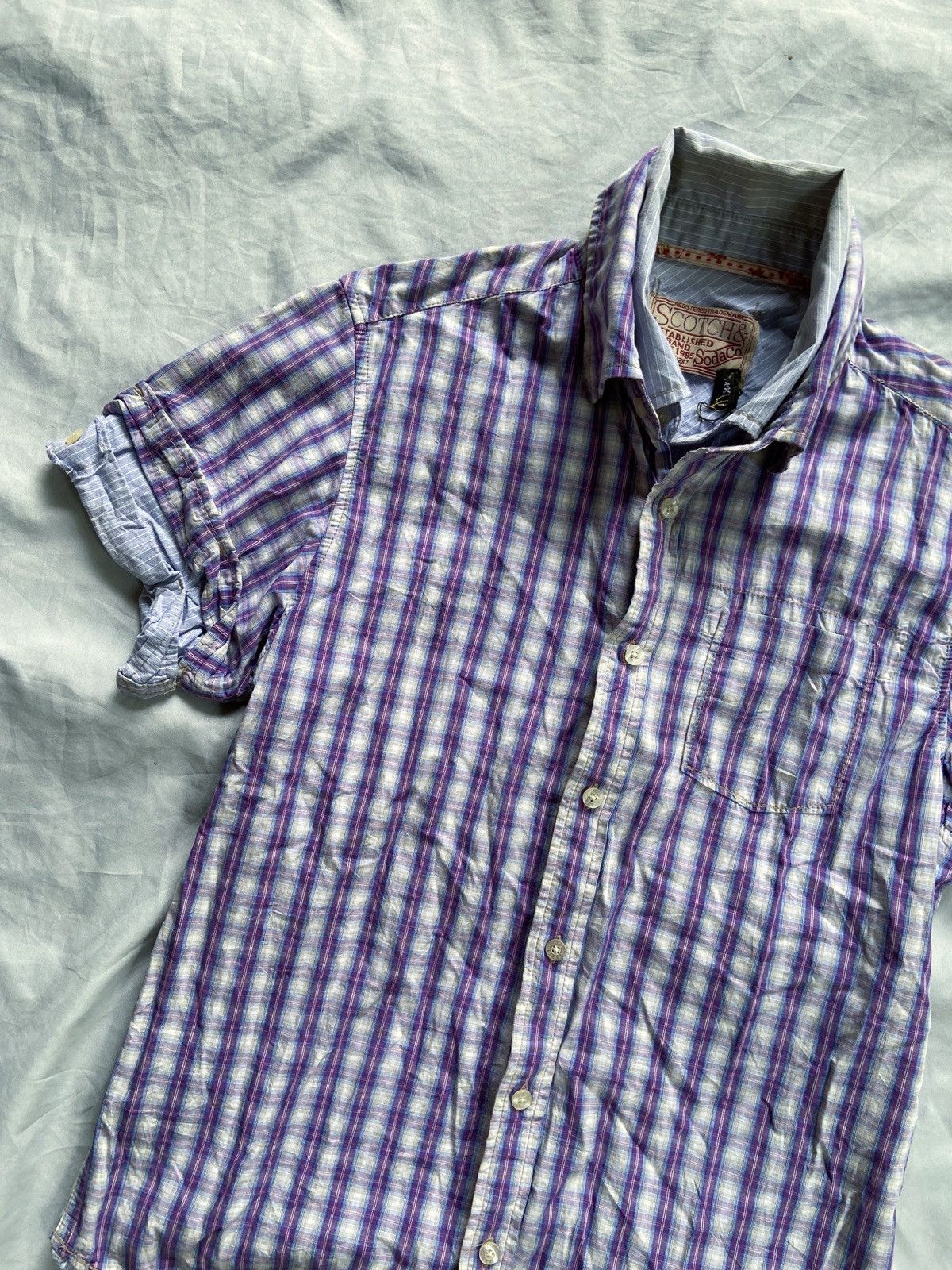 Beauty Beast SCOTCH & SODA DOUBLE LAYER BUTTON UP SHIRT Size US M / EU 48-50 / 2 - 12 Thumbnail