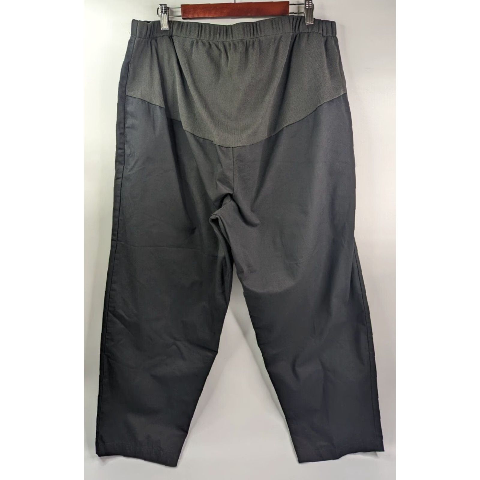 Vintage McDonald's McDonald's Maternity Employee Uniform Work Pants 2XL Regular Black Women Pants 2XL Cotton Blend Chef Uniform Size US 39 - 2 Thumbnail