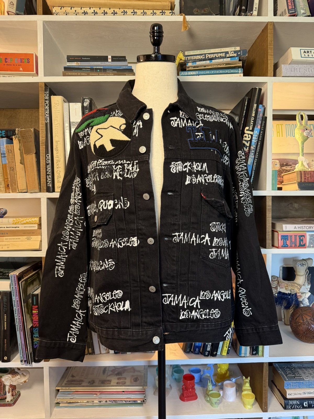 DENIM TEARS × Levi's × Stussy Levi's x DENIM TEARS Stussy Our Legacy Paint Patch Jacket Size US L / EU 52-54 / 3 - 1 Thumbnail