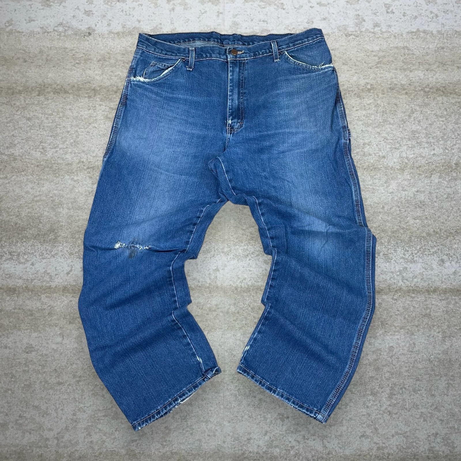Dickies Vintage 90s Dickies Carpenter Jean 38x30 Relaxed Medium Wash Size US 38 / EU 54 - 2 Thumbnail