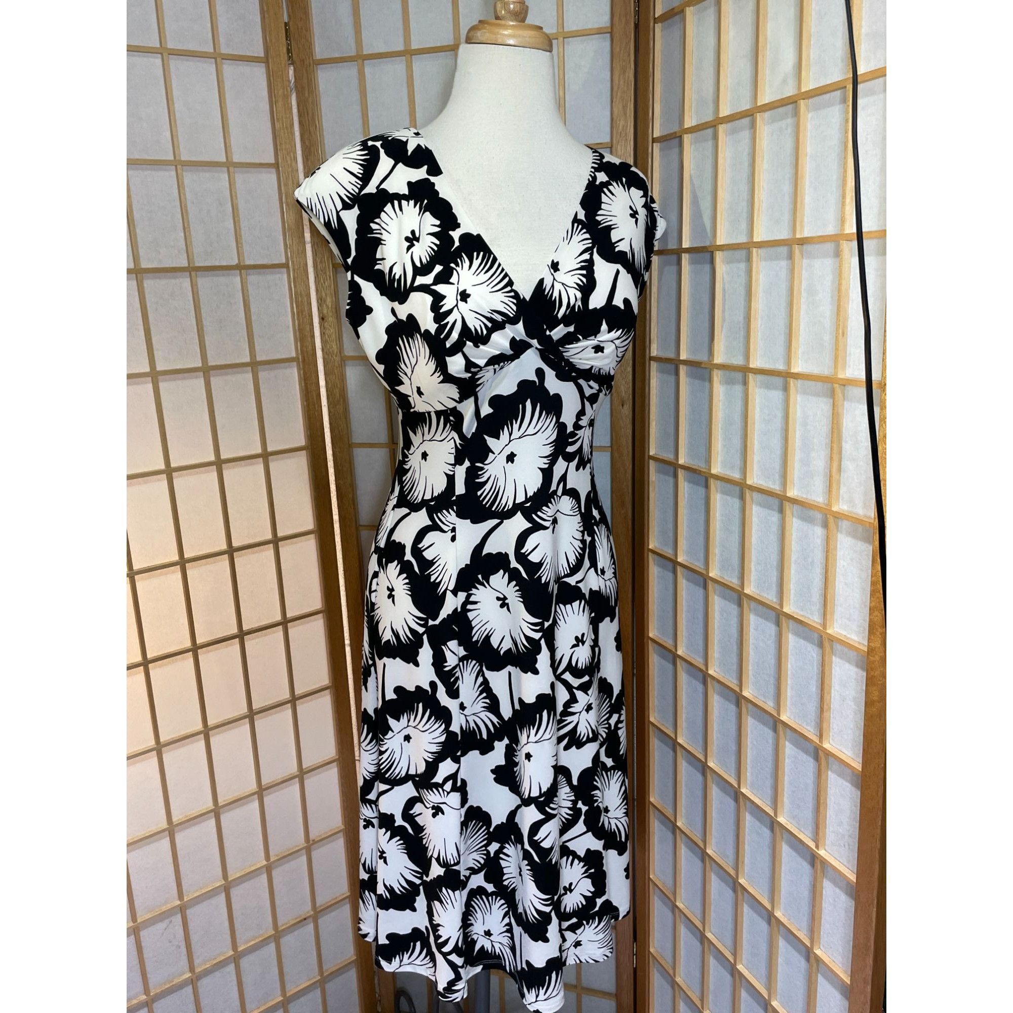 Chaps Chaps Sm Floral Fit & Flare Dress Size S / US 4 / IT 40 - 14 Thumbnail
