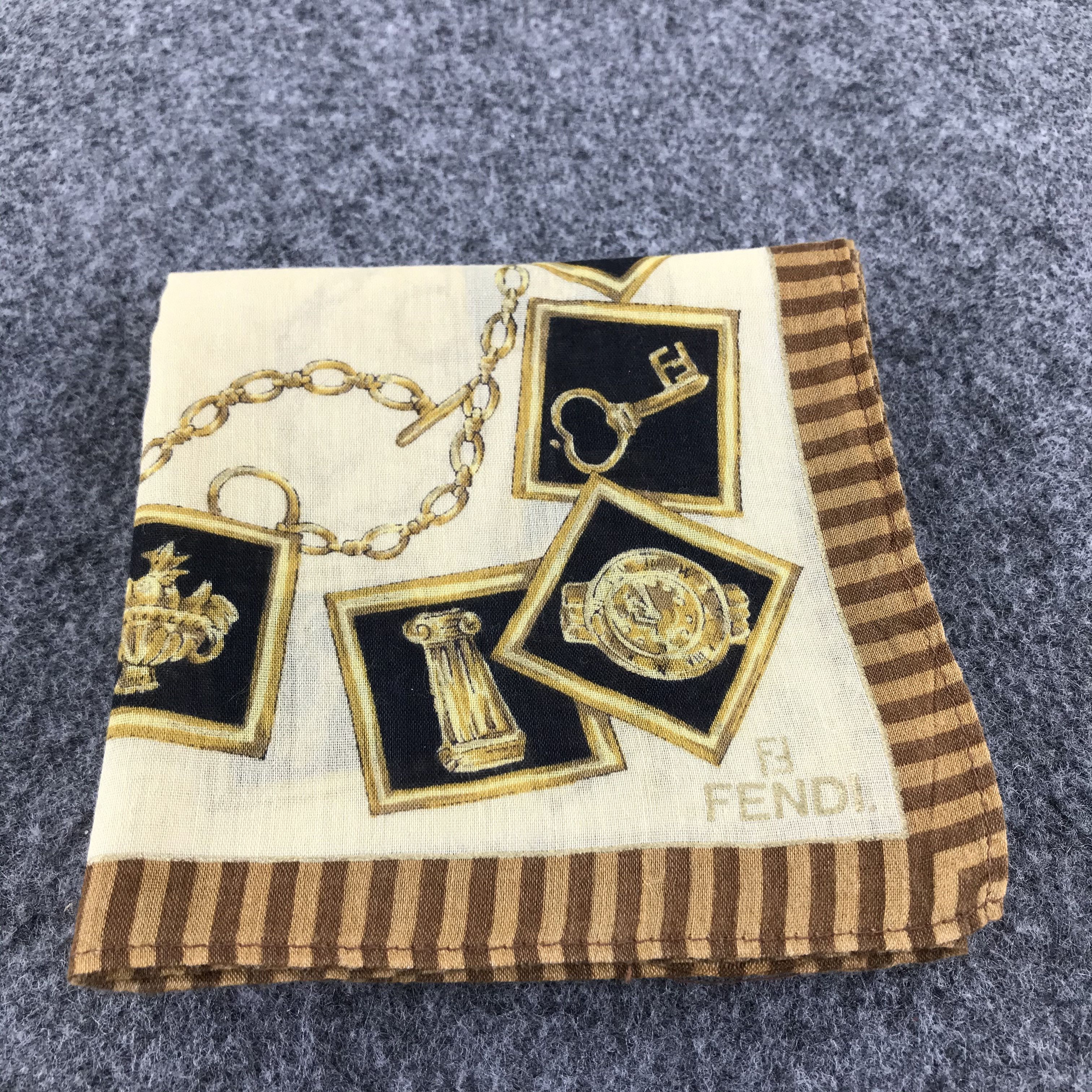 Japanese Brand Fendi Handkerchief Neckerchief Bandana H395 Size ONE SIZE - 9 Thumbnail