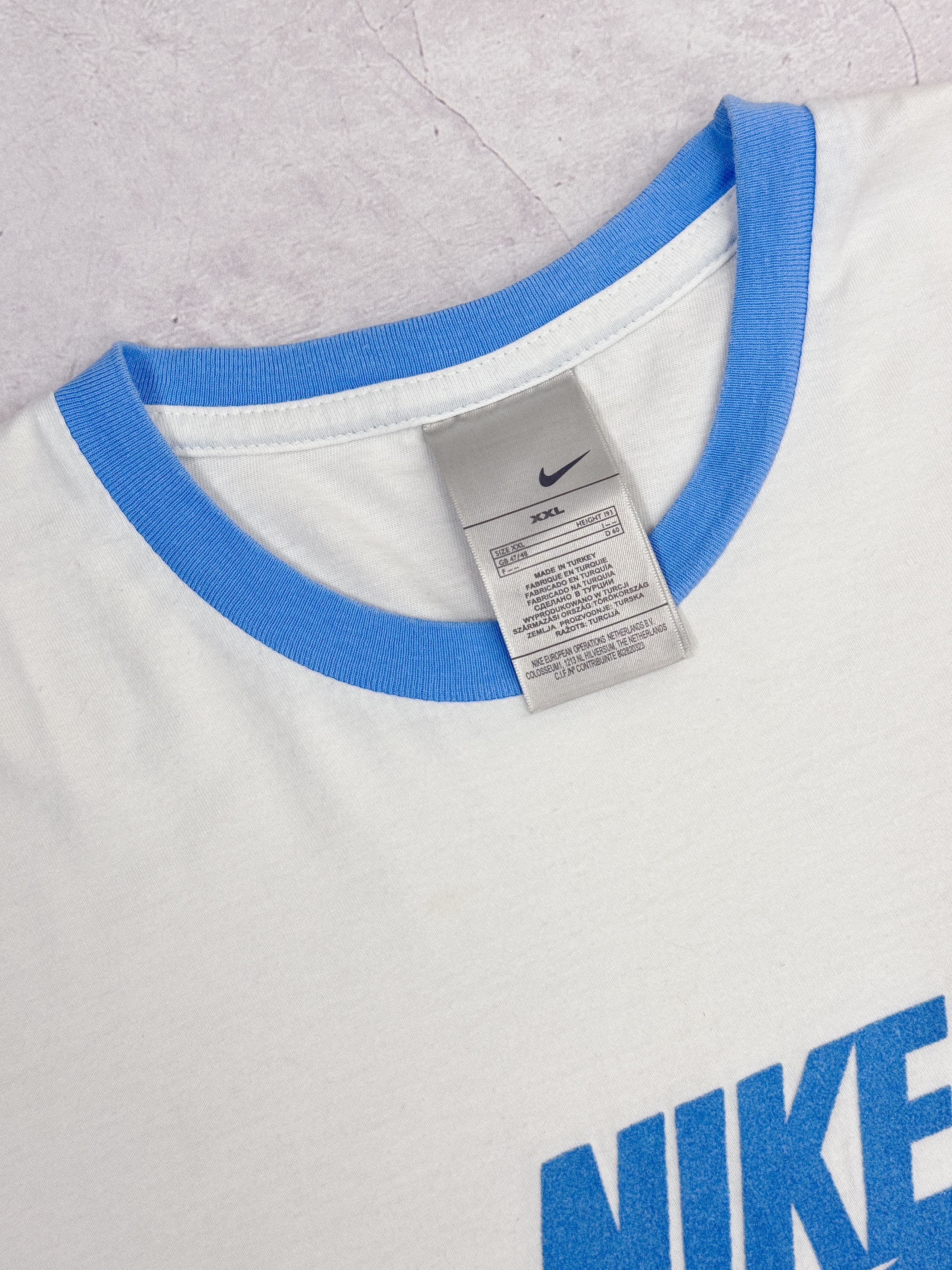 Nike × Vintage Y2K Nike Air T-Shirt Spellout Swoosh Logo Size US XL / EU 56 / 4 - 5 Thumbnail