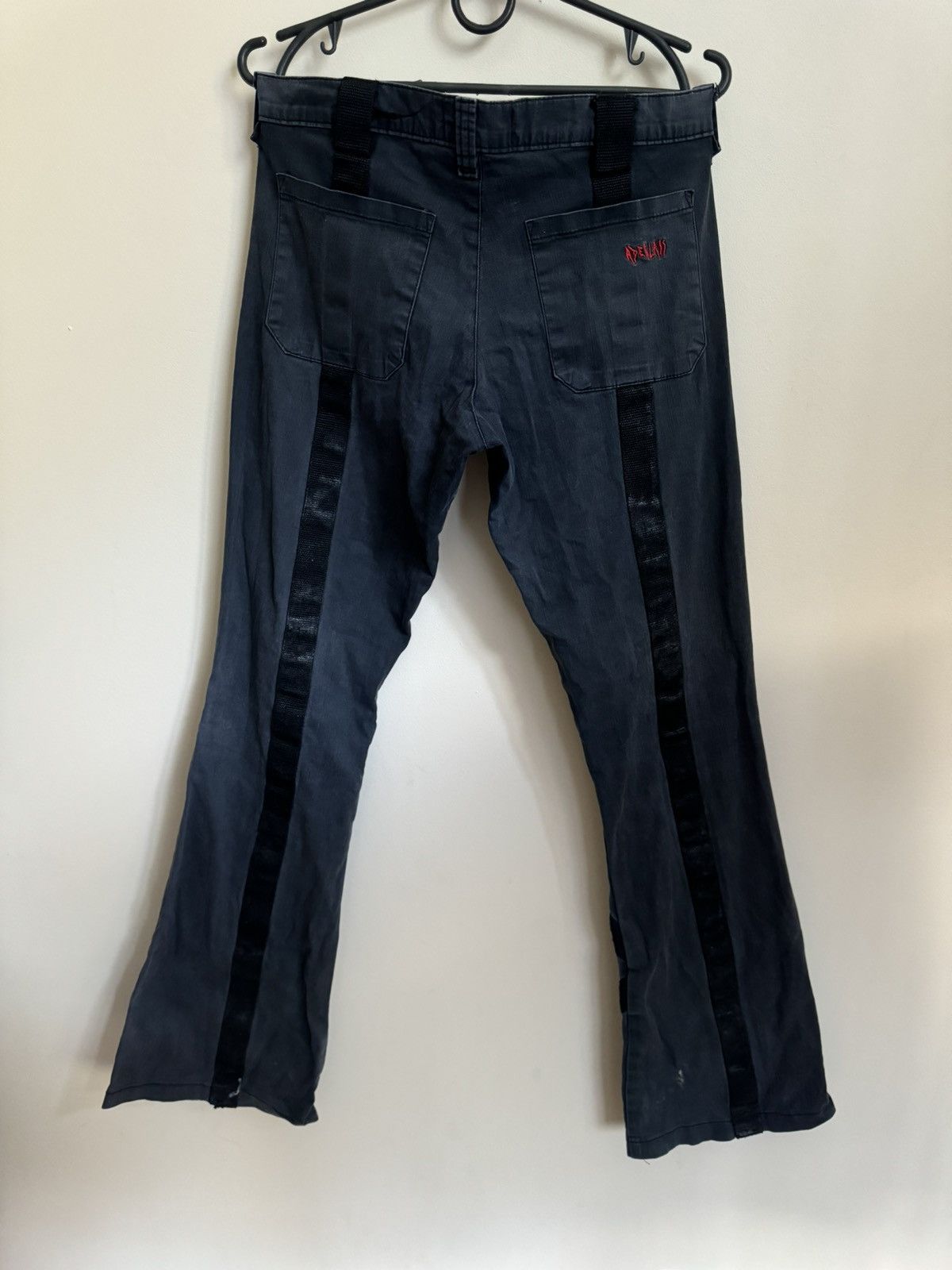 Japanese Brand RARE Aderlass Metal Pants Cyber Punk Gothic Vintage Size US 28 / EU 44 - 7 Thumbnail