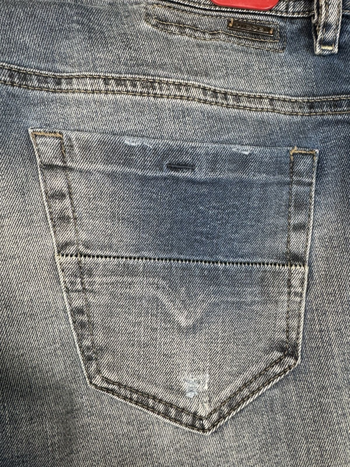 Diesel Diesel Thommer Slim-Skinny Distressed Denim Jeans Size US 31 - 22 Thumbnail