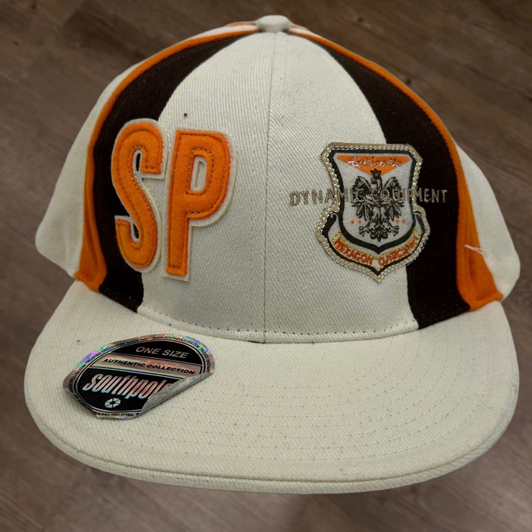 Southpole Southpole Hats Softball Cap Mens OSFA Beige Fitted Embroidered Logo Athletic NEW Size ONE SIZE - 1 Thumbnail