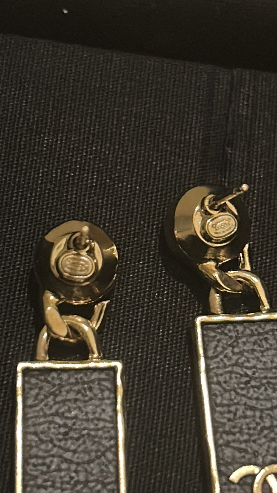 Chanel Chanel Logo Rectangle Plate Earring Size ONE SIZE - 10 Thumbnail