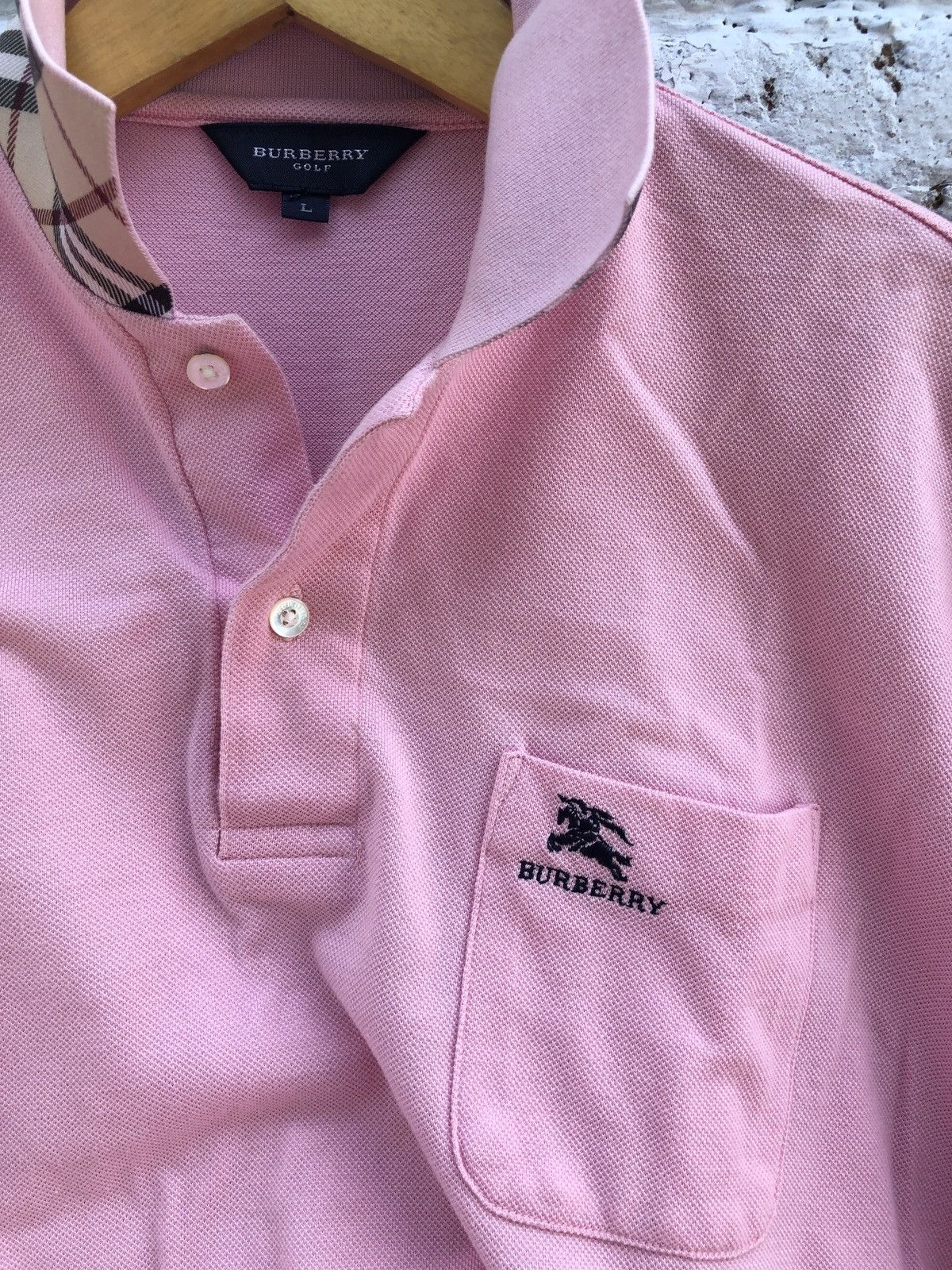 Burberry × Vintage BURBERRY GOLF POLO NOVA SHIRT Size US L / EU 52-54 / 3 - 7 Thumbnail