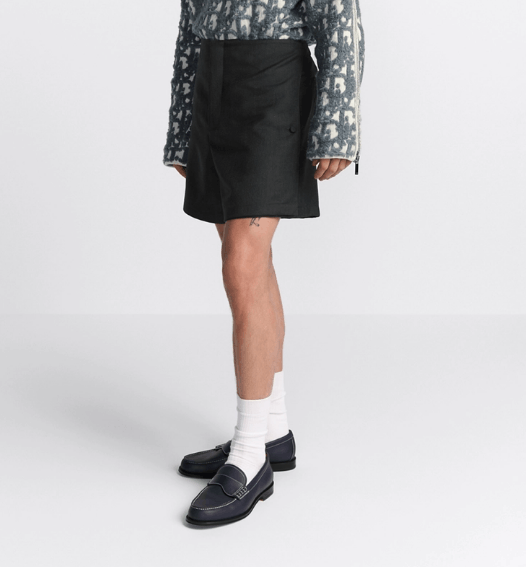 Dior o1w1db10525 493C19 Tailored Short with Tied Bow in Black Size US 32 / EU 48 - 5 Thumbnail