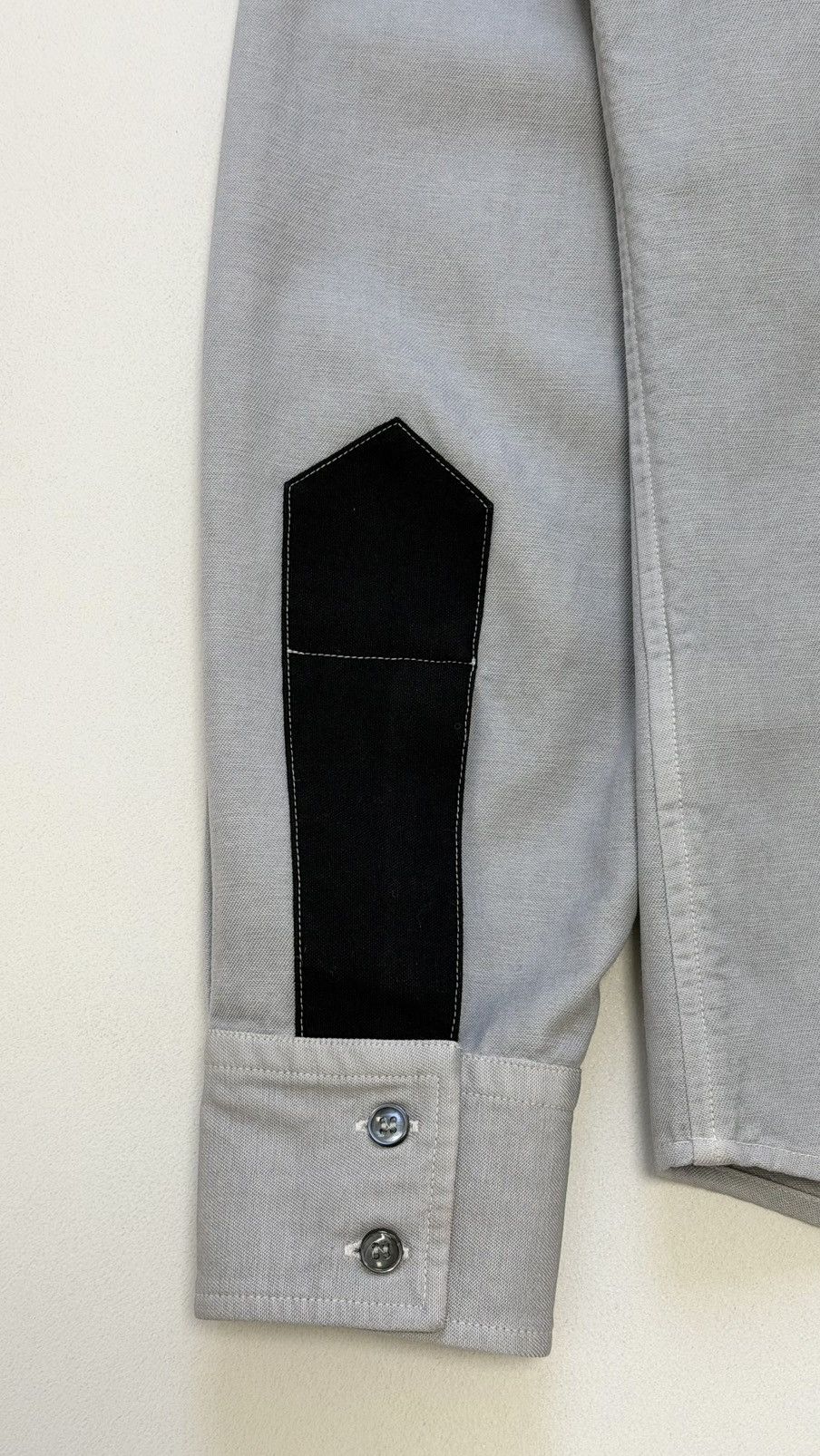 Maison Margiela A/W 11 Sample Light Grey Cotton Western Shirt Size US M / EU 48-50 / 2 - 20 Thumbnail