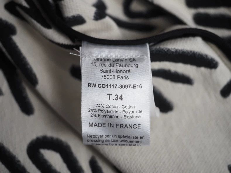 Lanvin Lanvin Black and White Signature Graffiti Long Coat Size US XXS / EU 40 - 5 Thumbnail