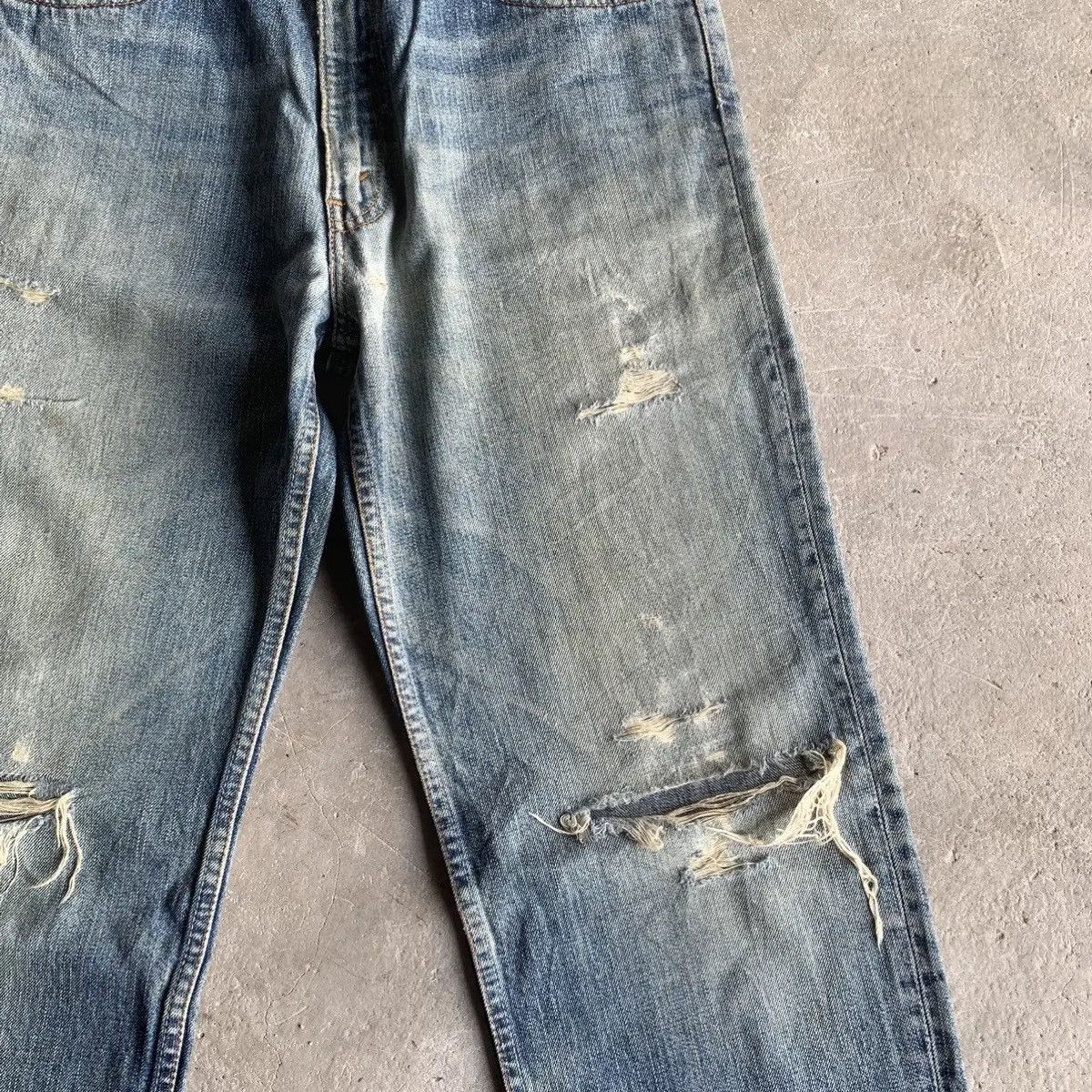 Levi's Vintage Clothing 💥DISTRESSED!Vtg Levi’s 502 Mudwash Jeans W32 L34 Denim Pants Size US 32 / EU 48 - 6 Thumbnail