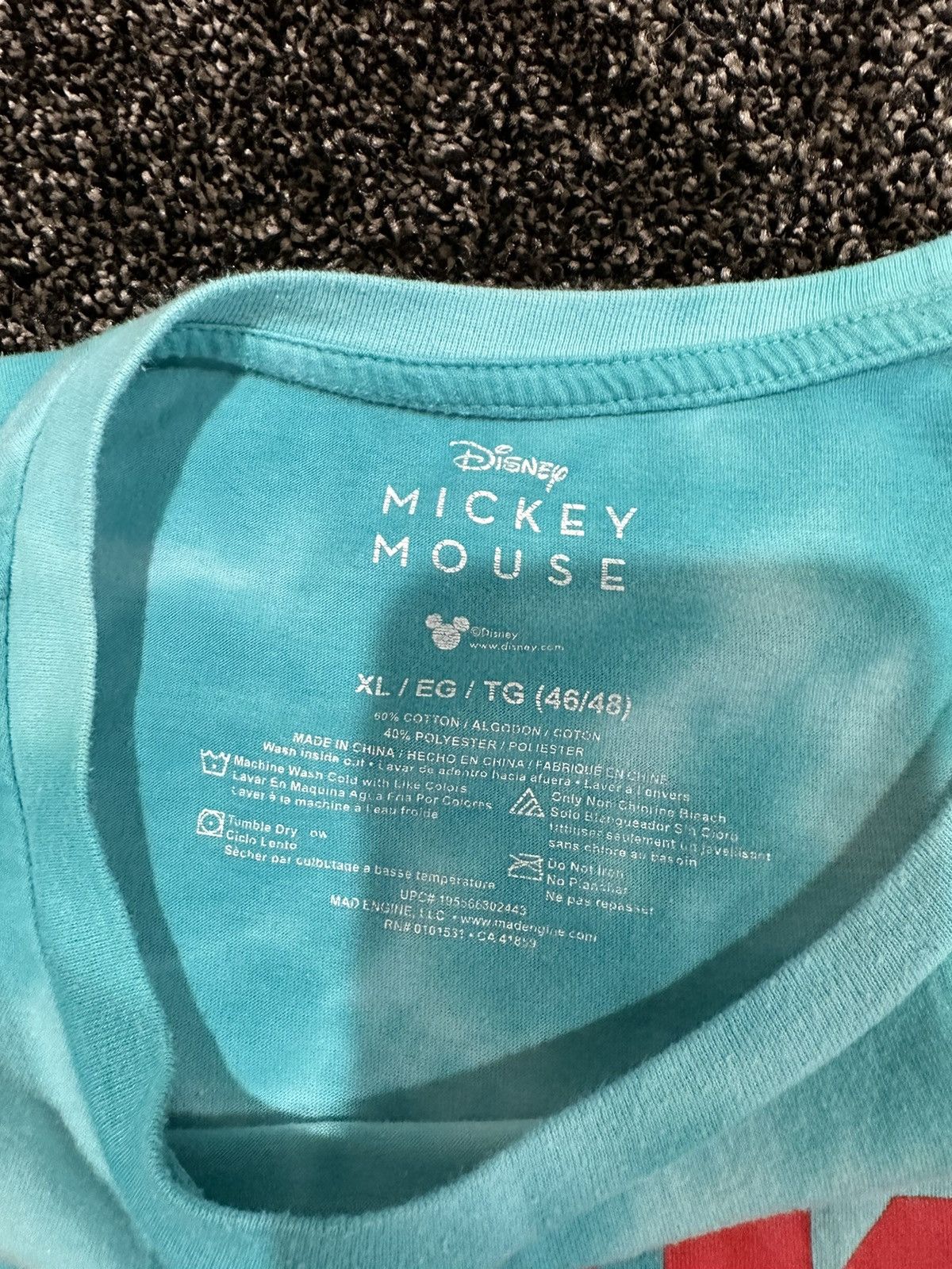 Disney × Mickey Mouse × Vintage Vintage Disney Blue Tie Dye Mickey Mouse T-Shirt Size US XL / EU 56 / 4 - 8 Thumbnail