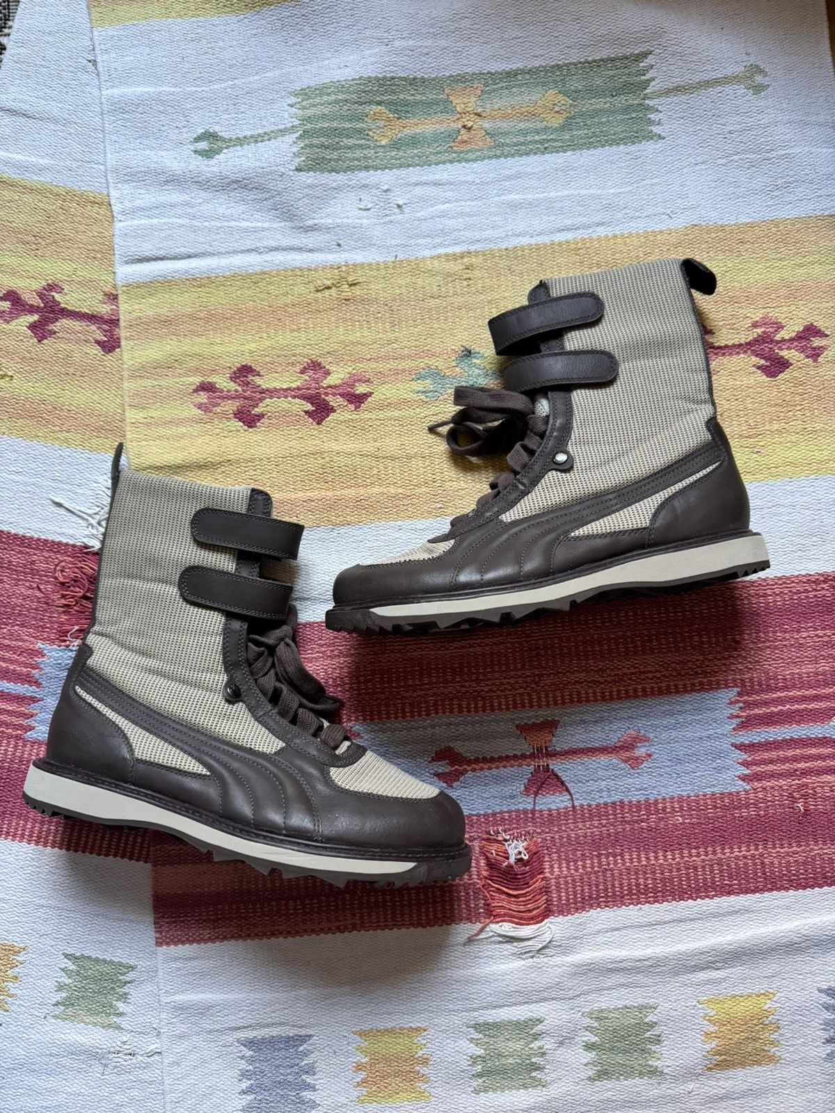 Puma Vintage 00’s Puma y2k Japanese Hi Leather Sneakers Size US 10 / IT 40 - 2 Thumbnail