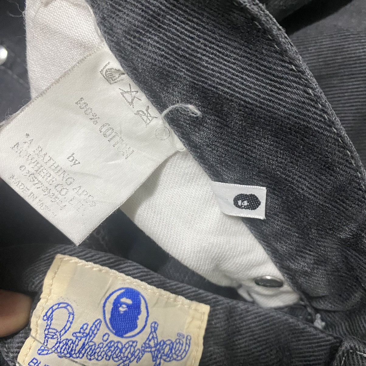 Bape Vintage Bape Denim Selvedge Jeans Head Logo Size US 30 / EU 46 - 17 Thumbnail