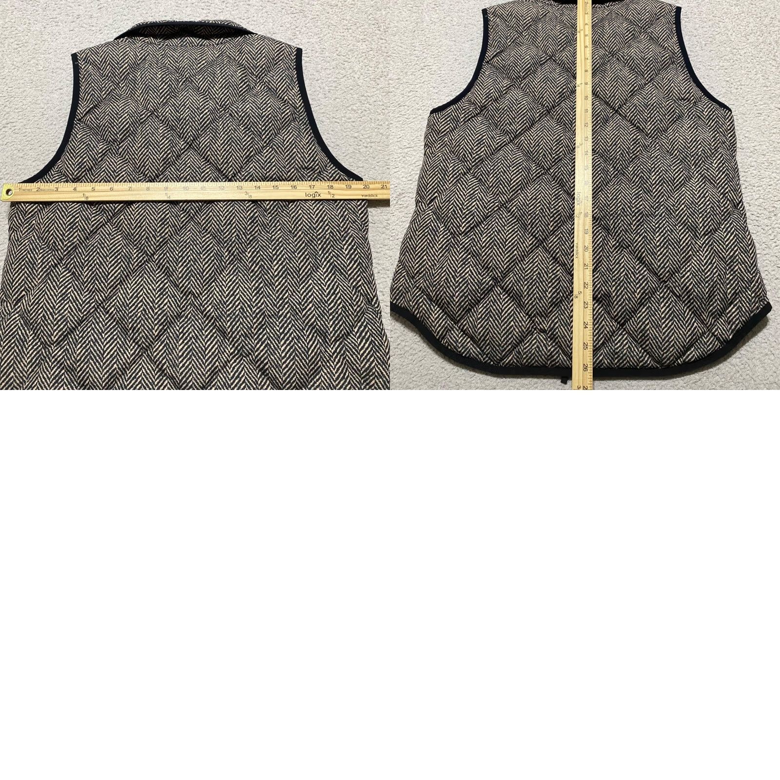 J.Crew J.CREW Vest Womens Medium Down Quilted Full Zip Puffer Multicolor Color M 1/2 Zip? Size M / US 6-8 / IT 42-44 - 8 Thumbnail