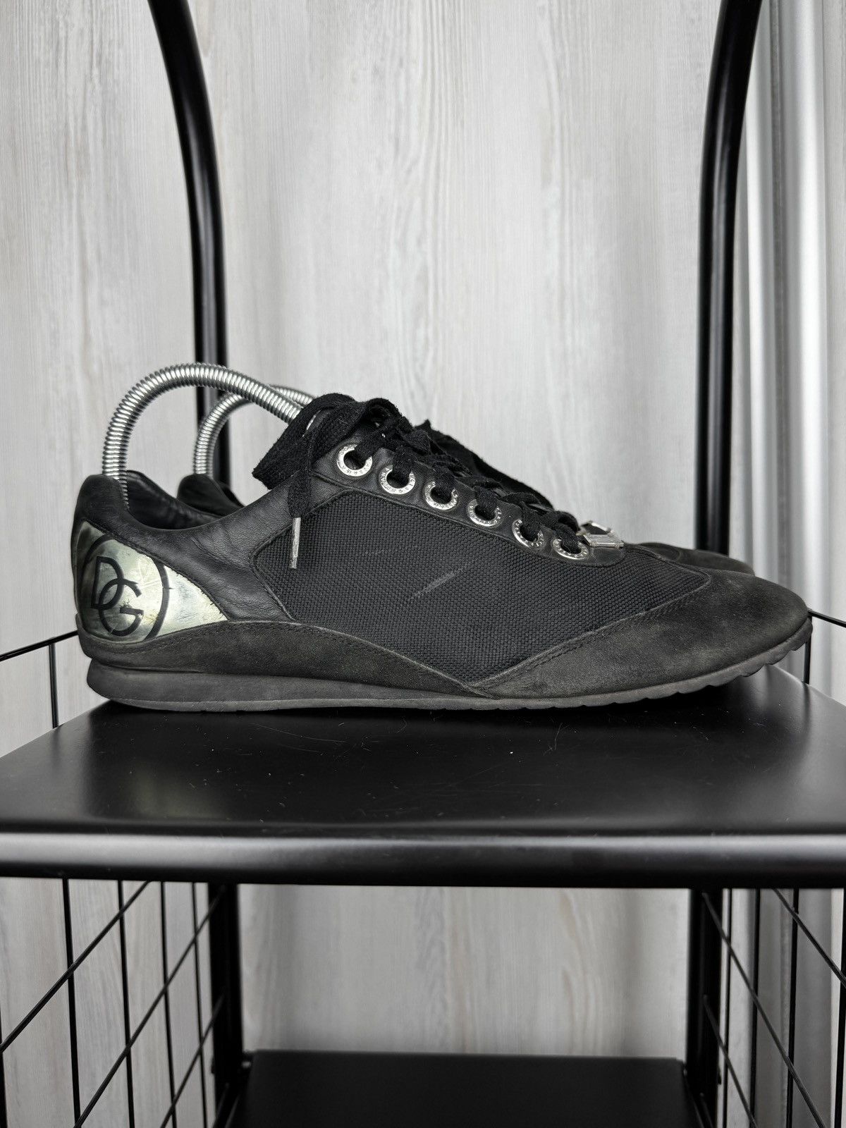 Dolce & Gabbana Dolce & Gabbana vintage leather textile low top sneakers Size US 10.5 / EU 43-44 - 2 Thumbnail