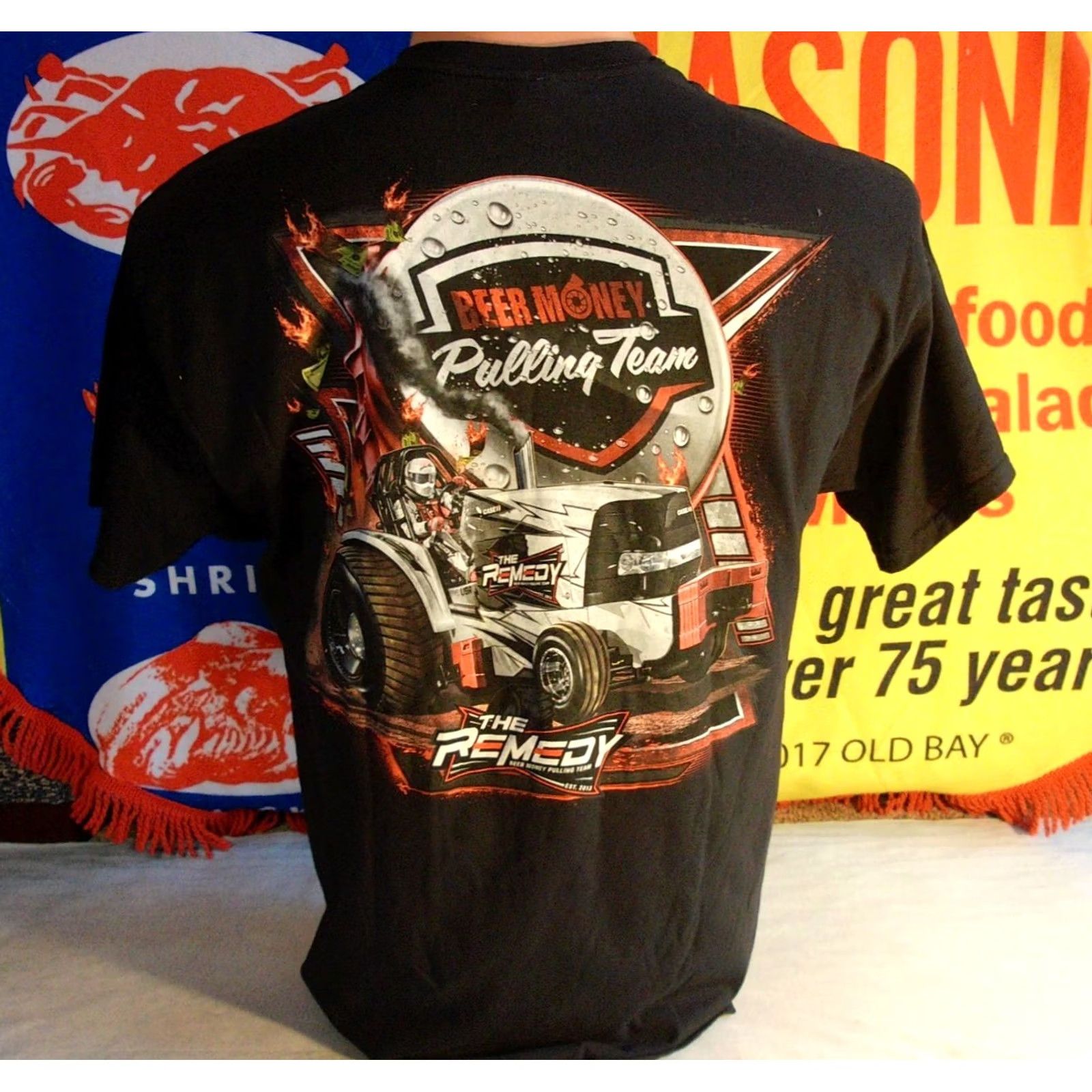 Gildan CASE TRACTOR PULL Beer Money Pulling Team THE REMEDY Wisconsin t Shirt Men's Lrg Size US L / EU 52-54 / 3 - 2 Thumbnail