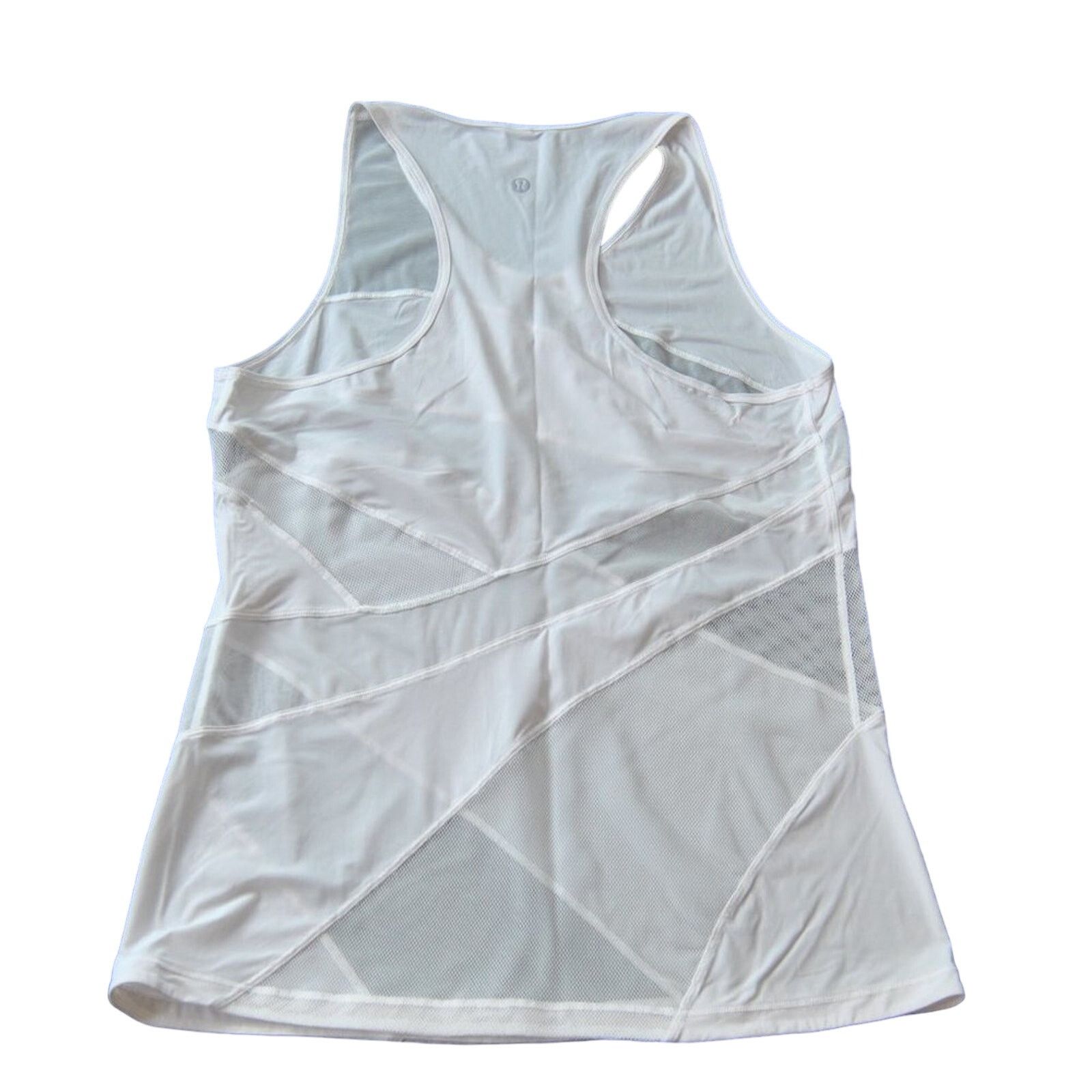 Lululemon Lululemon Mesh Pattern Tank Top White Size S / US 4 / IT 40 - 2 Thumbnail