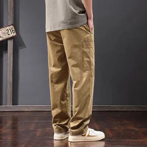 Japanese Brand Minako x Nana Khaki High Street Vintage Loose Casual Pants Size US 32 / EU 48 - 5 Thumbnail