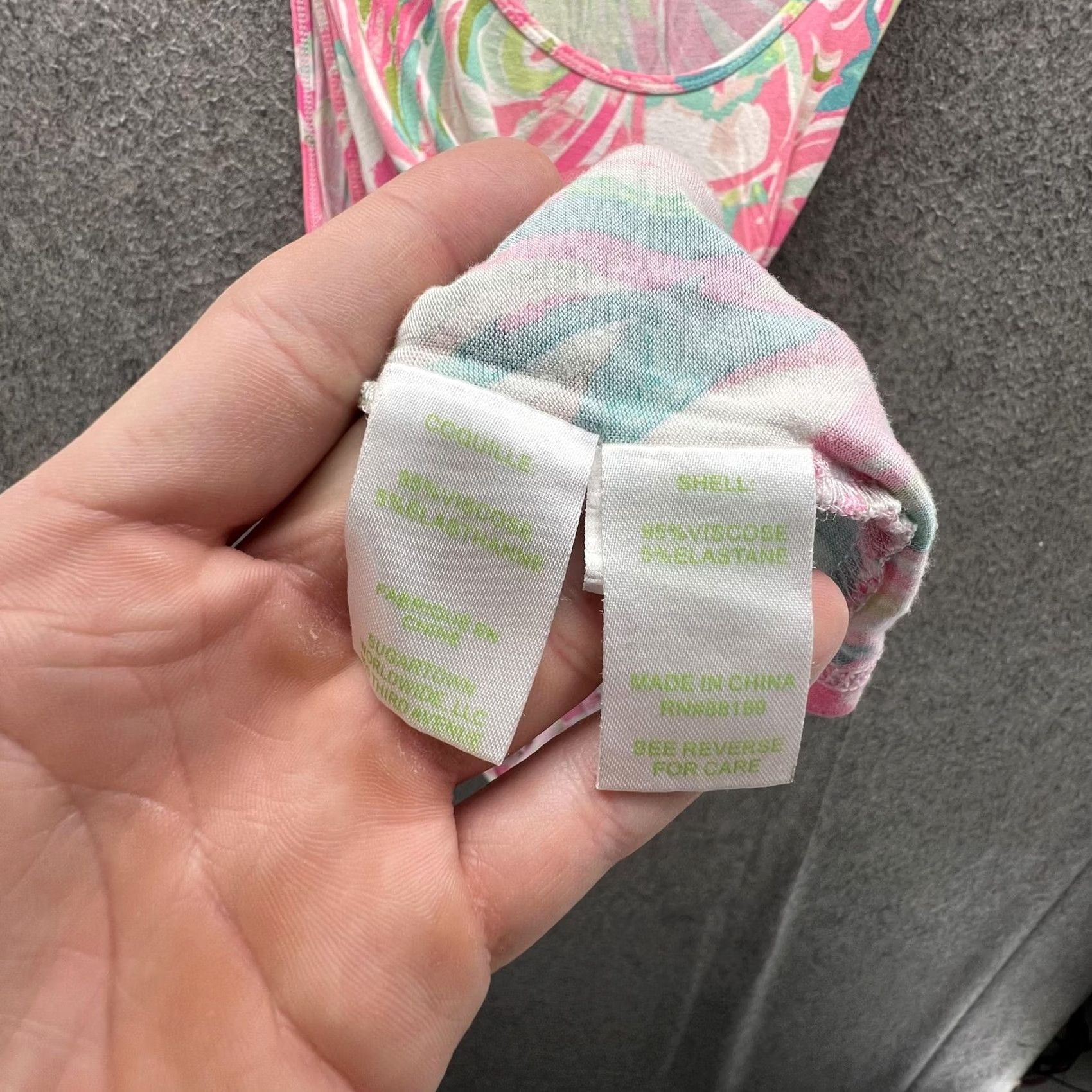 Lilly Pulitzer Lilly Pulitzer Tank Top Womens Large Pink Geometric Scoop Neck Jersey Print Size L / US 10 / IT 46 - 5 Thumbnail
