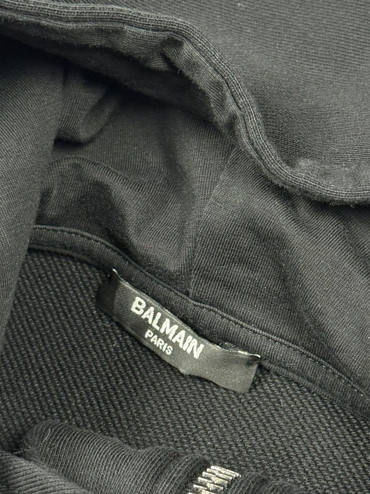 Balmain Balmain Paris Black Zip Hoodie Size 14A Fits S Size S / US 4 / IT 40 - 10 Thumbnail