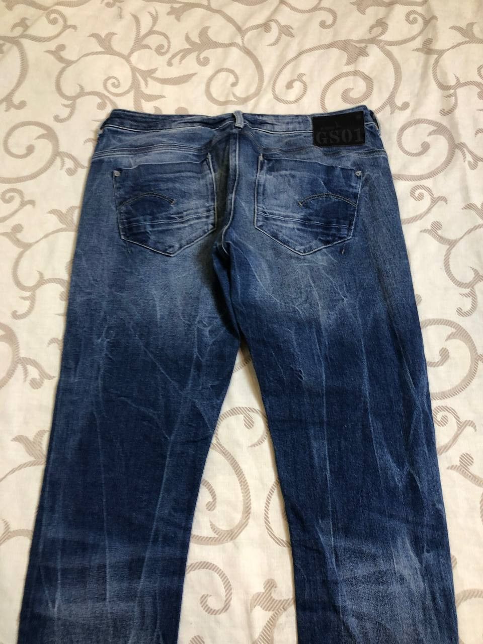G-Star G-Star RAW Men's Dark Tapered Denim distressed Jeans Size US 31 - 18 Thumbnail
