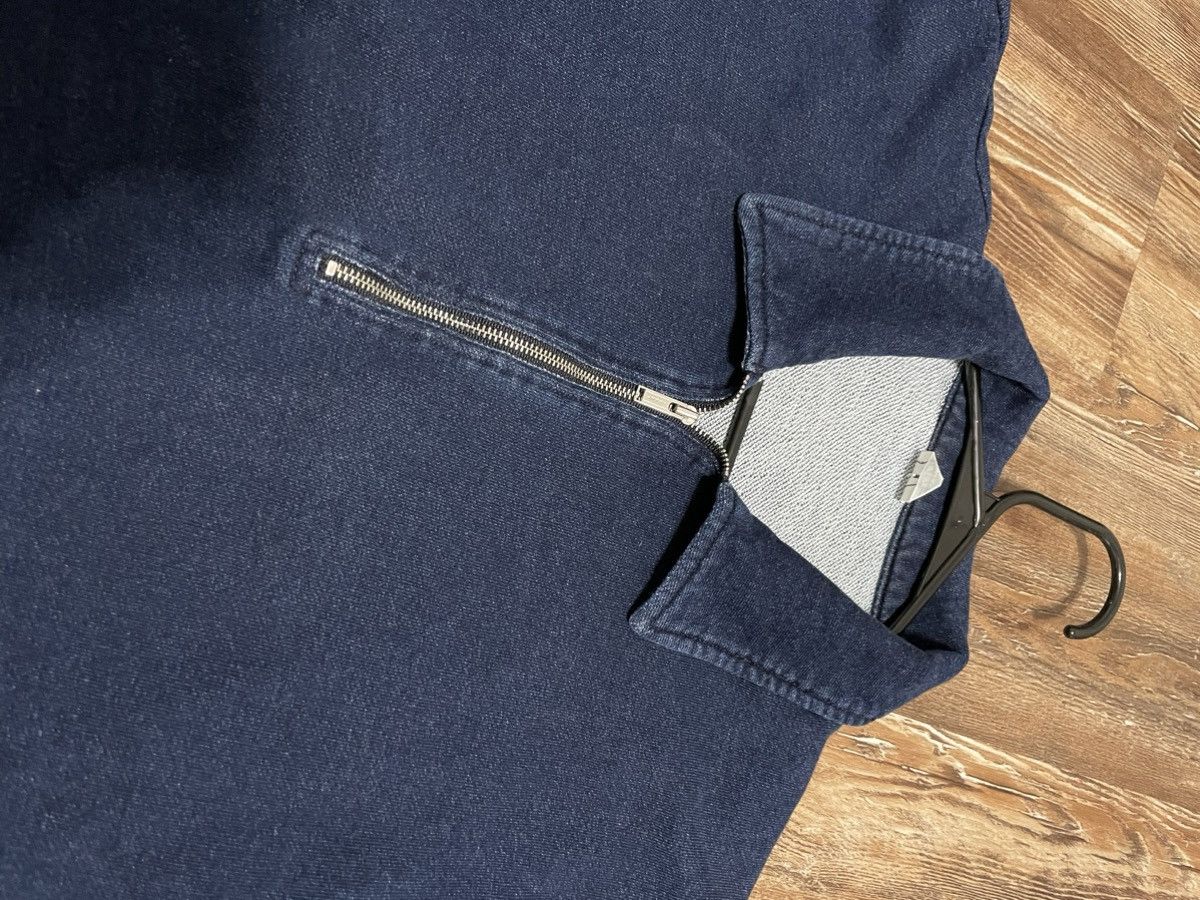 Arket Half-Zip Pullover Sweatshirt Indigo Garment Dye Blue Sweater Size US S / EU 44-46 / 1 - 10 Thumbnail
