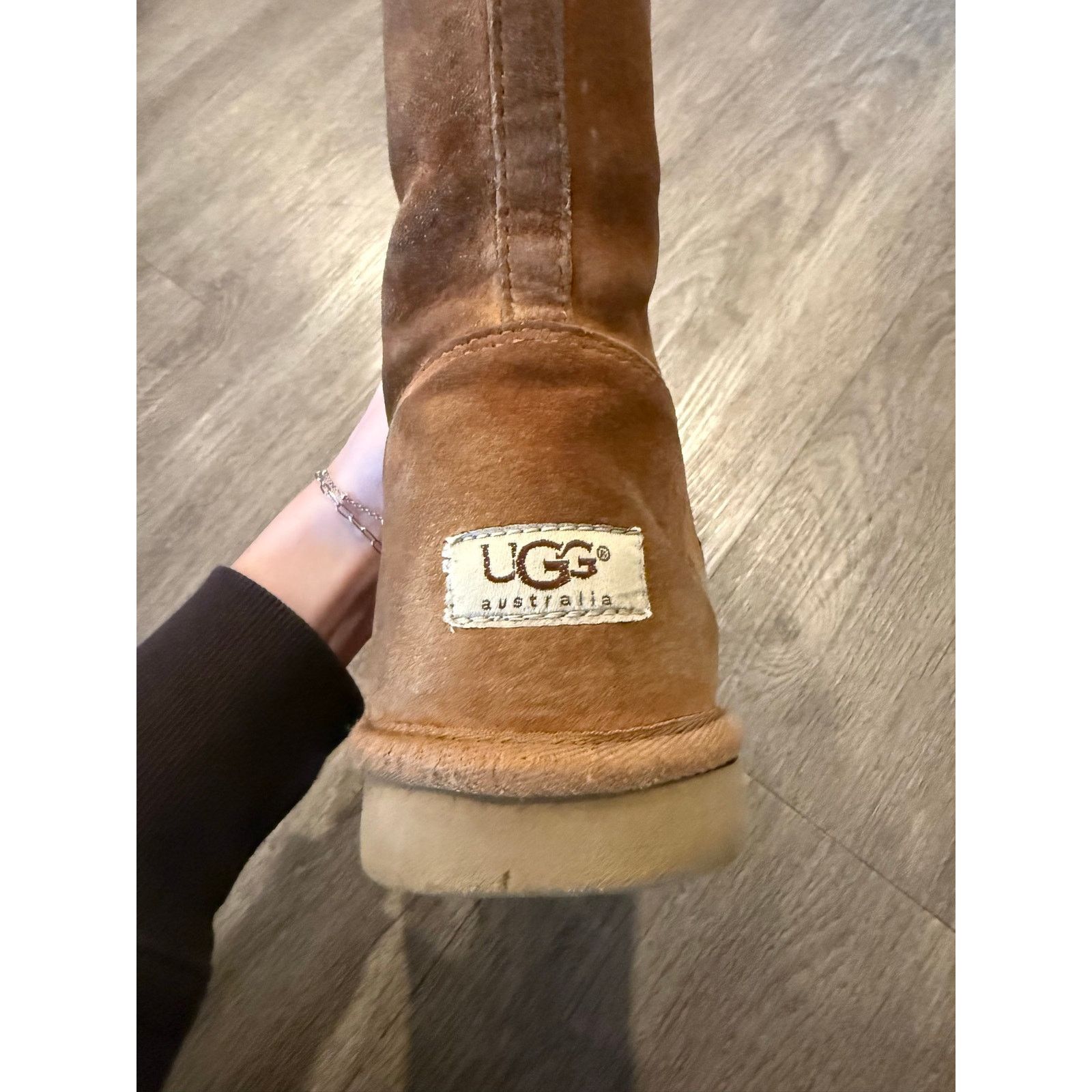 Ugg UGG Australia - Mid Calf Sheepskin Boots - Women 9, Chestnut Size US 9 / IT 39 - 3 Thumbnail