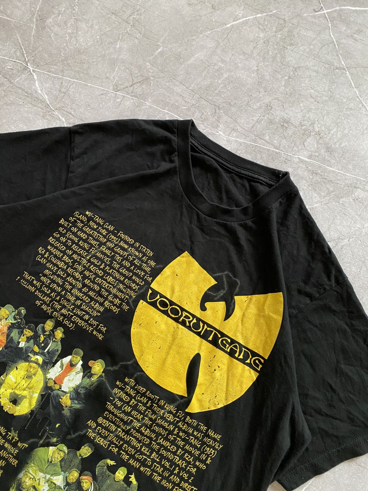 Rap Tees × Vintage × Wu-Tang Clan Vintage Wu Tang Clan FOREVER Big Logo T-Shirt 90s Rap Tee Size US L / EU 52-54 / 3 - 3 Thumbnail
