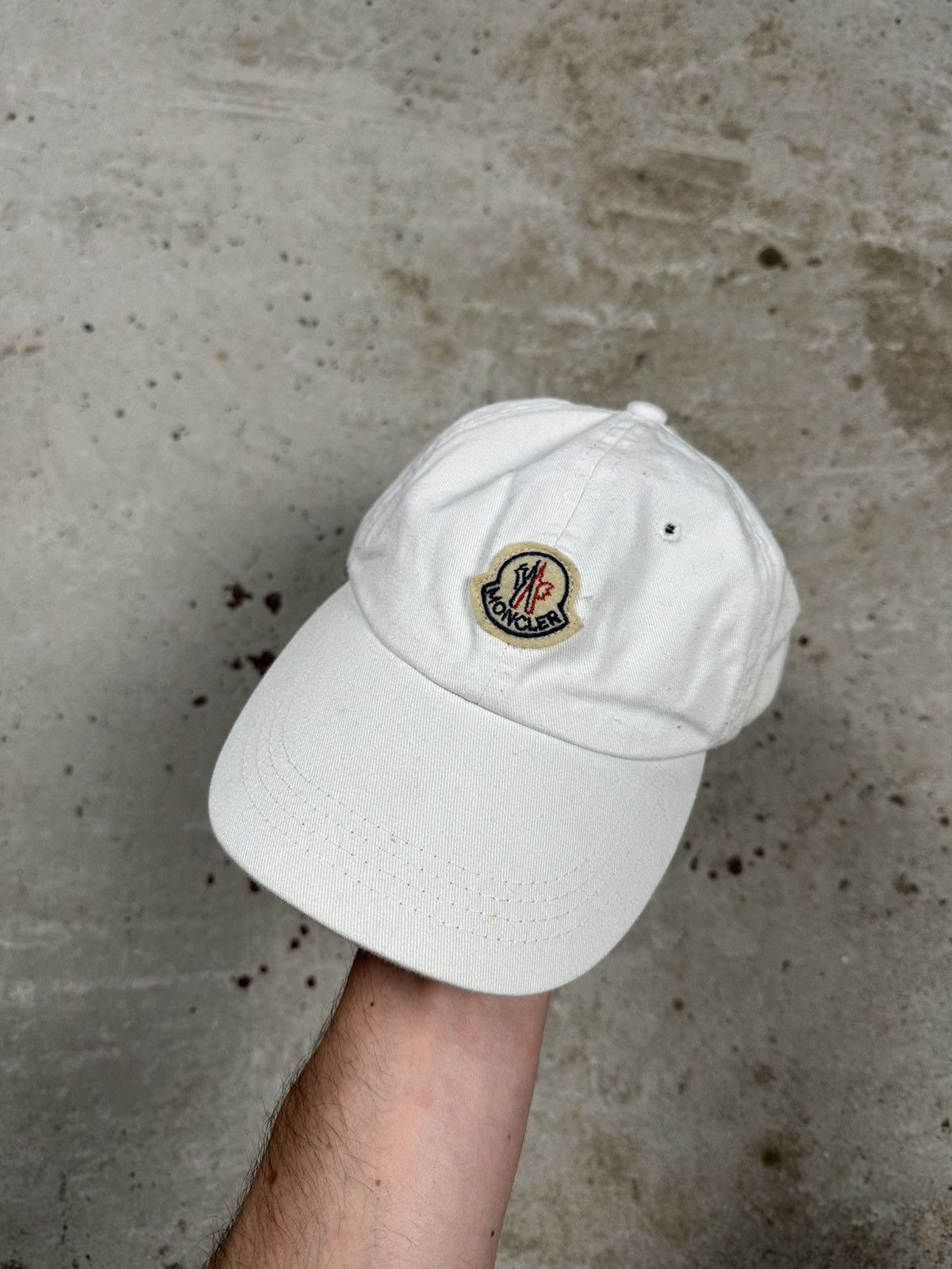 Vintage Y2K Moncler White Hat Cap Logo