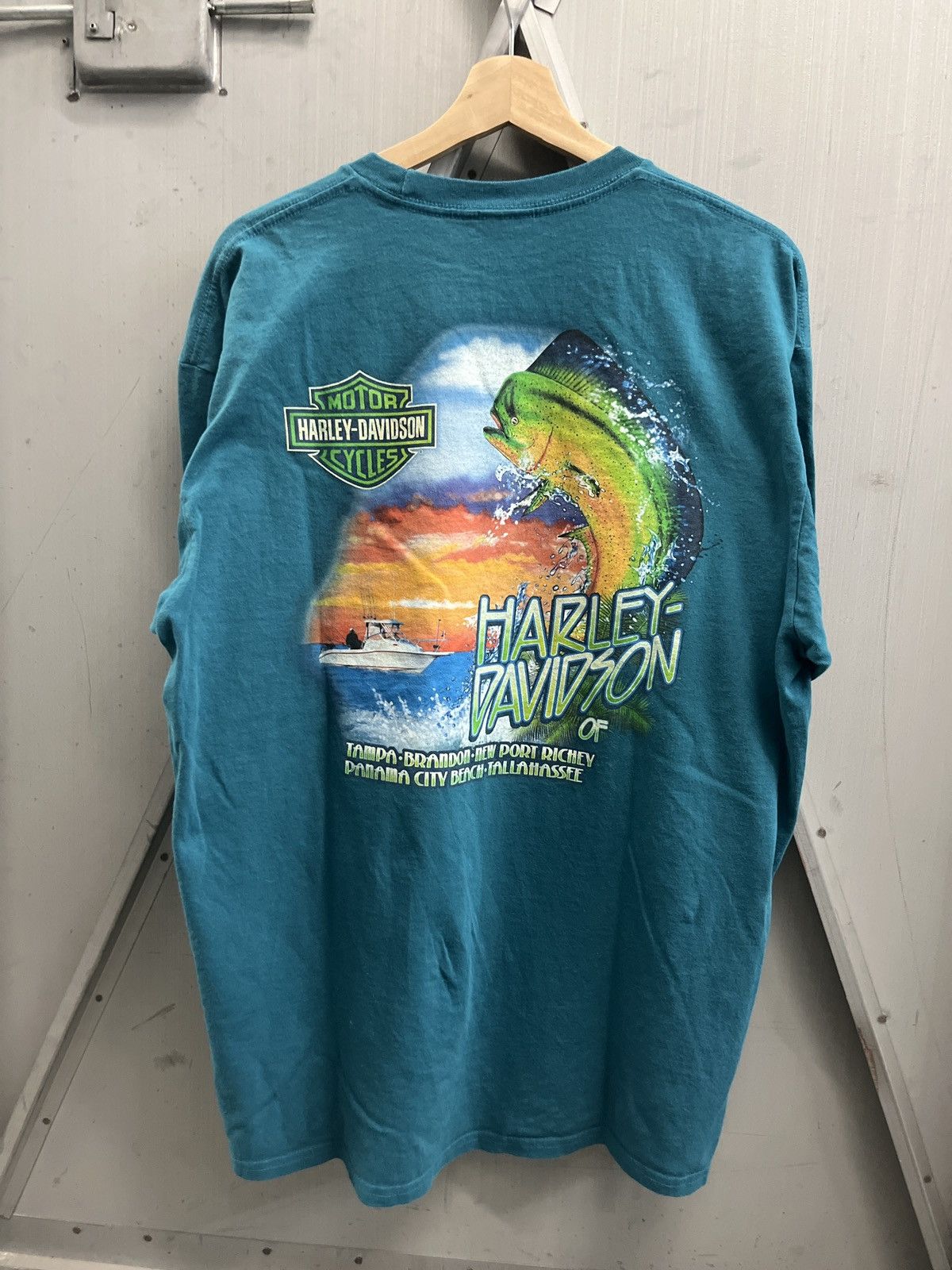 Harley Davidson × Vintage Harley Davidson Florida fish tee Size US XL / EU 56 / 4 - 1 Thumbnail