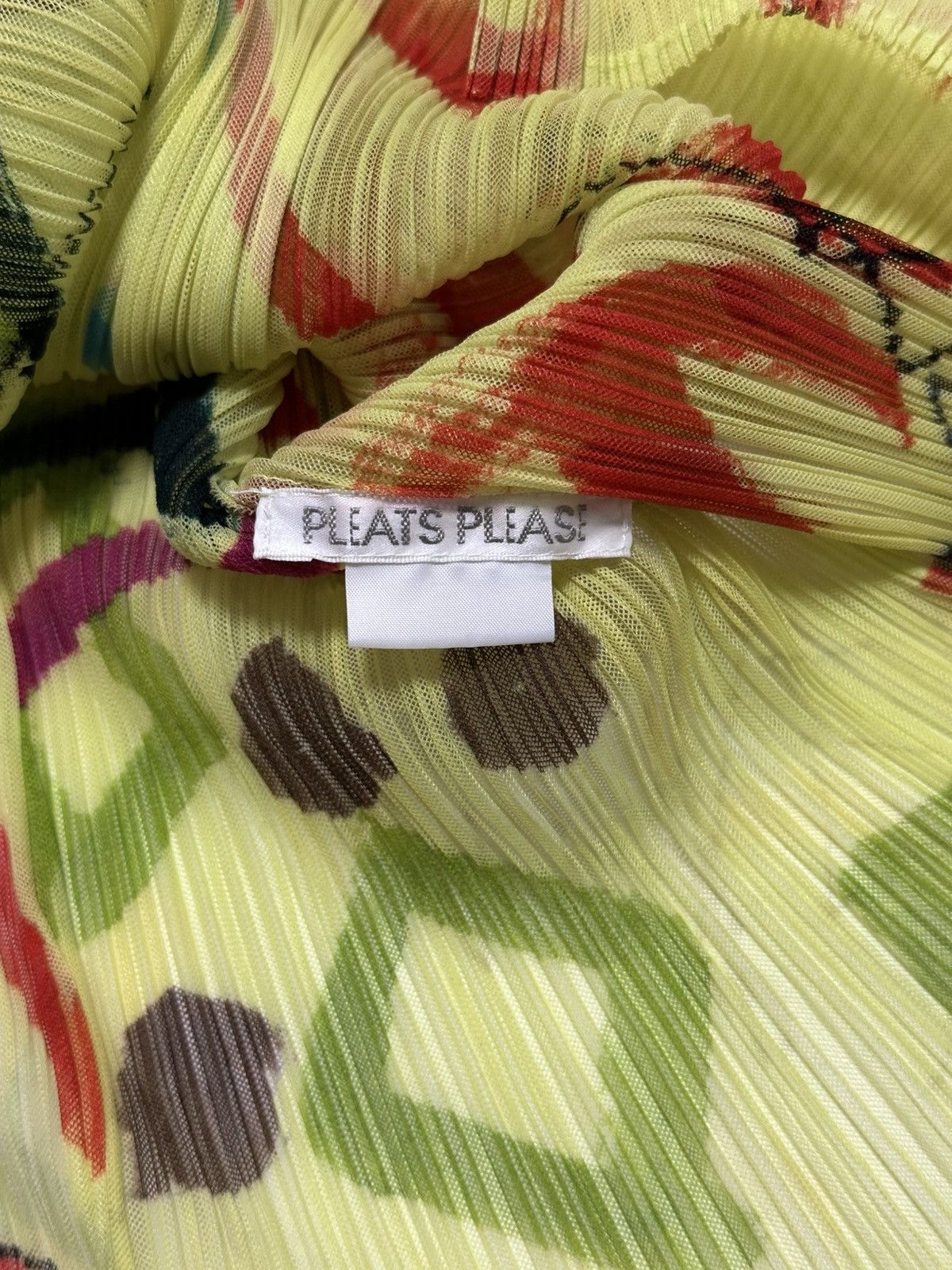 Pleats Please Issey Miyake PLEATS PLEASE Graffiti Print Button Up Short Sleeve Cardigan Size M / US 6-8 / IT 42-44 - 5 Thumbnail
