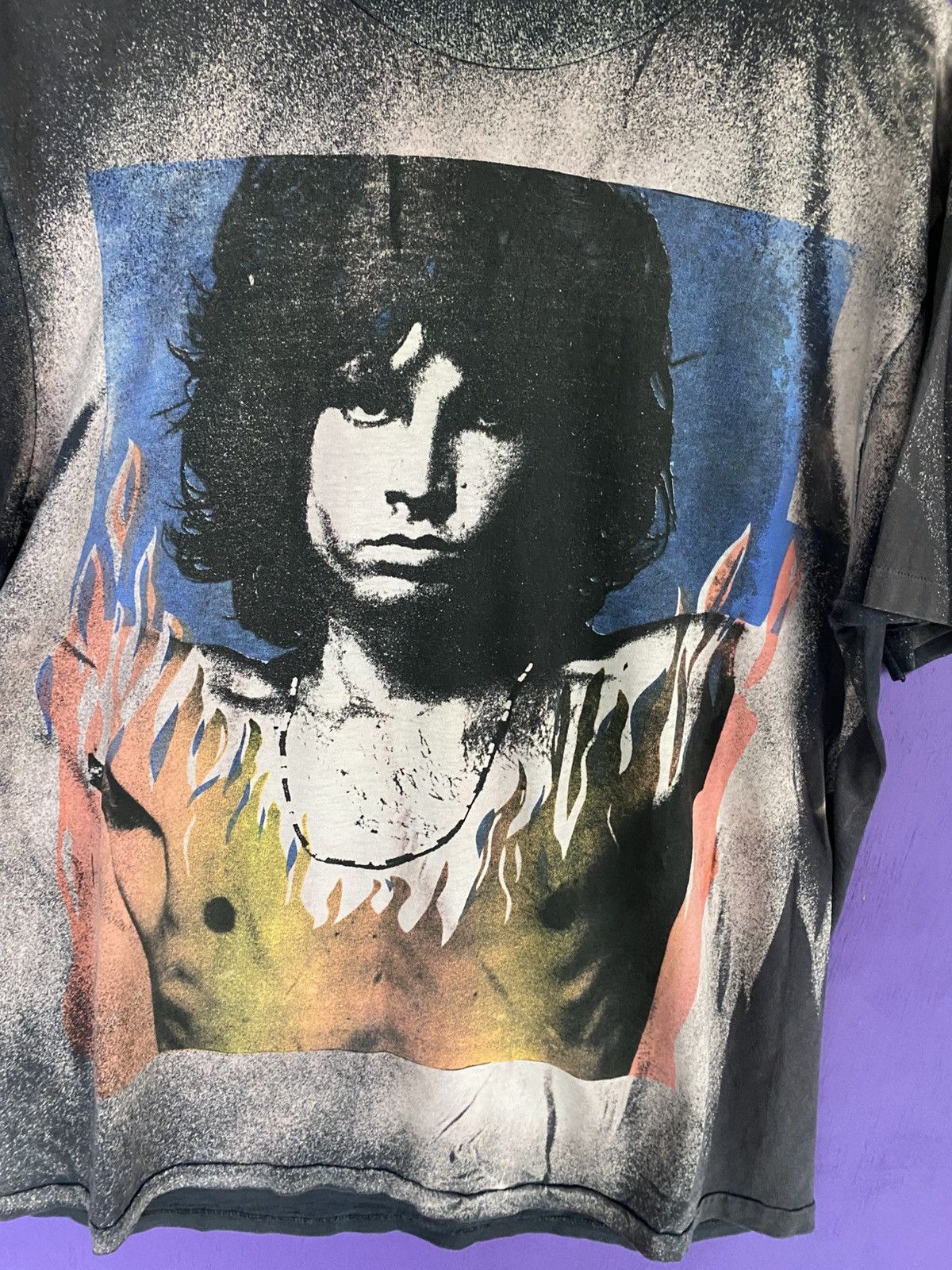 Band Tees Vintage 90s Jim Morrison mosquitohead style t-shirt Size US XL / EU 56 / 4 - 3 Thumbnail