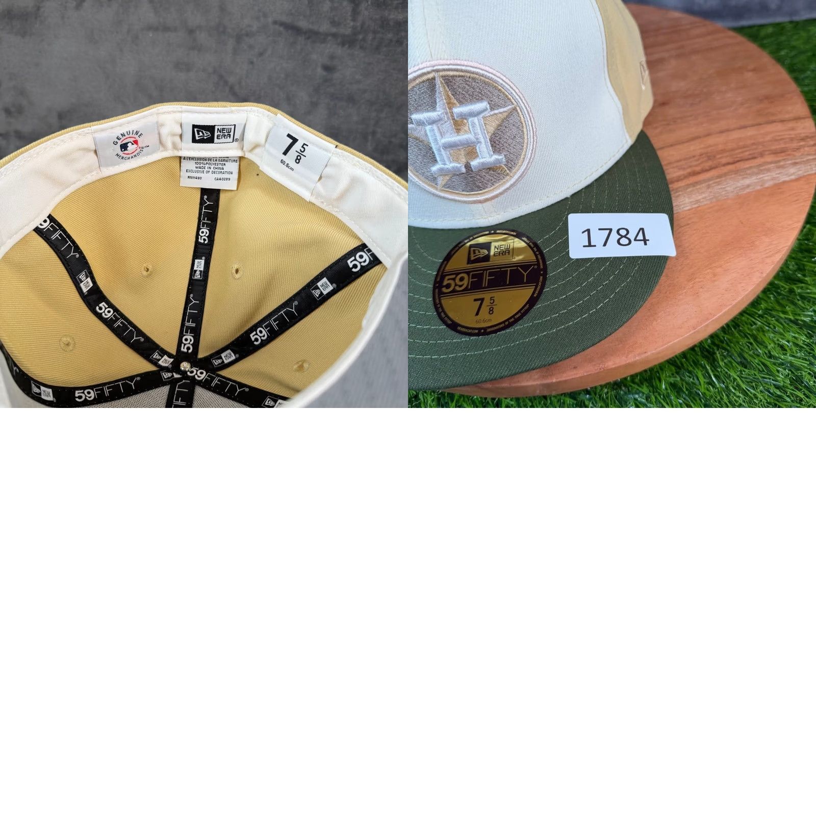New Era New Era Houston Astros 59FIFTY Fitted Hat Mens 7 5/8 Gold Chrome Vegas Gold NWT Size ONE SIZE - 8 Thumbnail