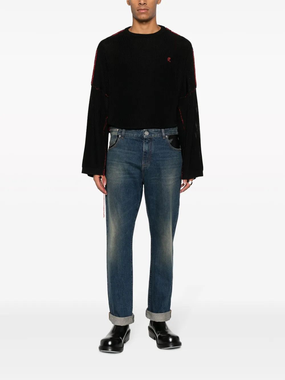 Balmain o1y0426 Denim Pant in Blue Size US 30 / EU 46 - 2 Thumbnail