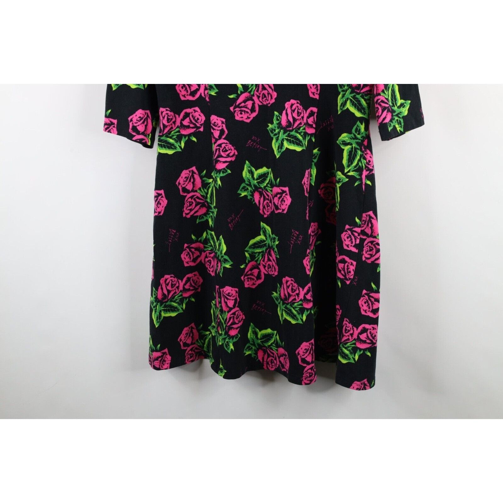 Betsey Johnson Betsey Johnson Faded Rockabilly Flower Rose Dress Size XXL / US 16-18 / IT 52-54 - 12 Thumbnail