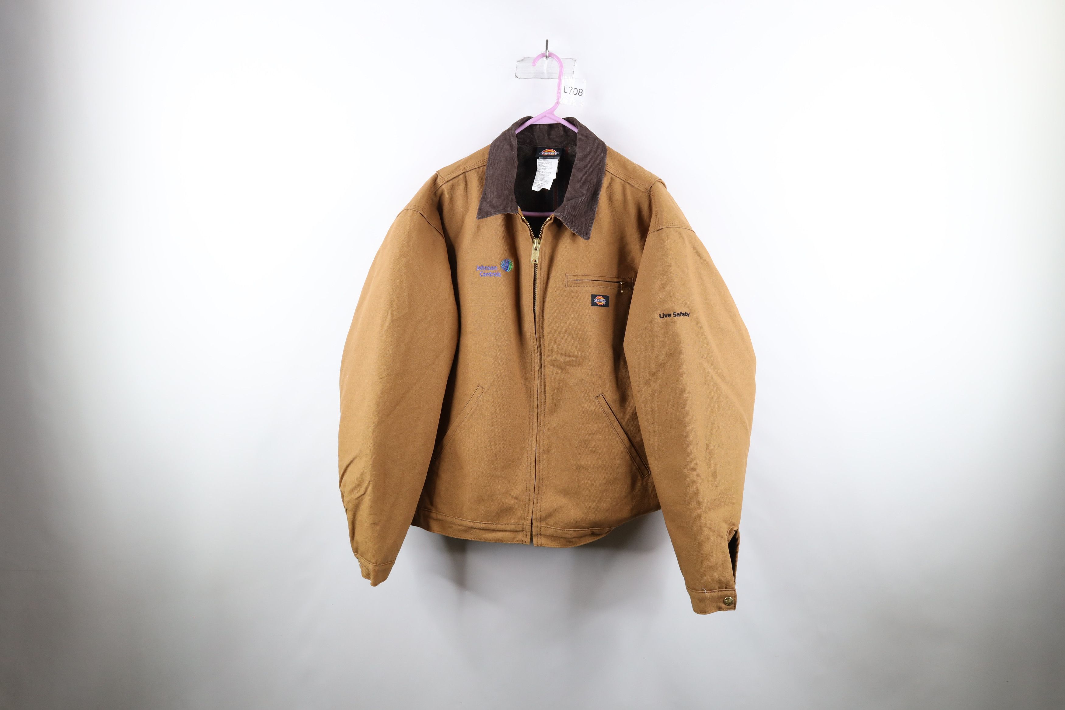 Dickies × Vintage Vintage Dickies Lined Detroit Bomber Jacket Duck Brown Size US XXL / EU 58 / 5 - 1 Thumbnail