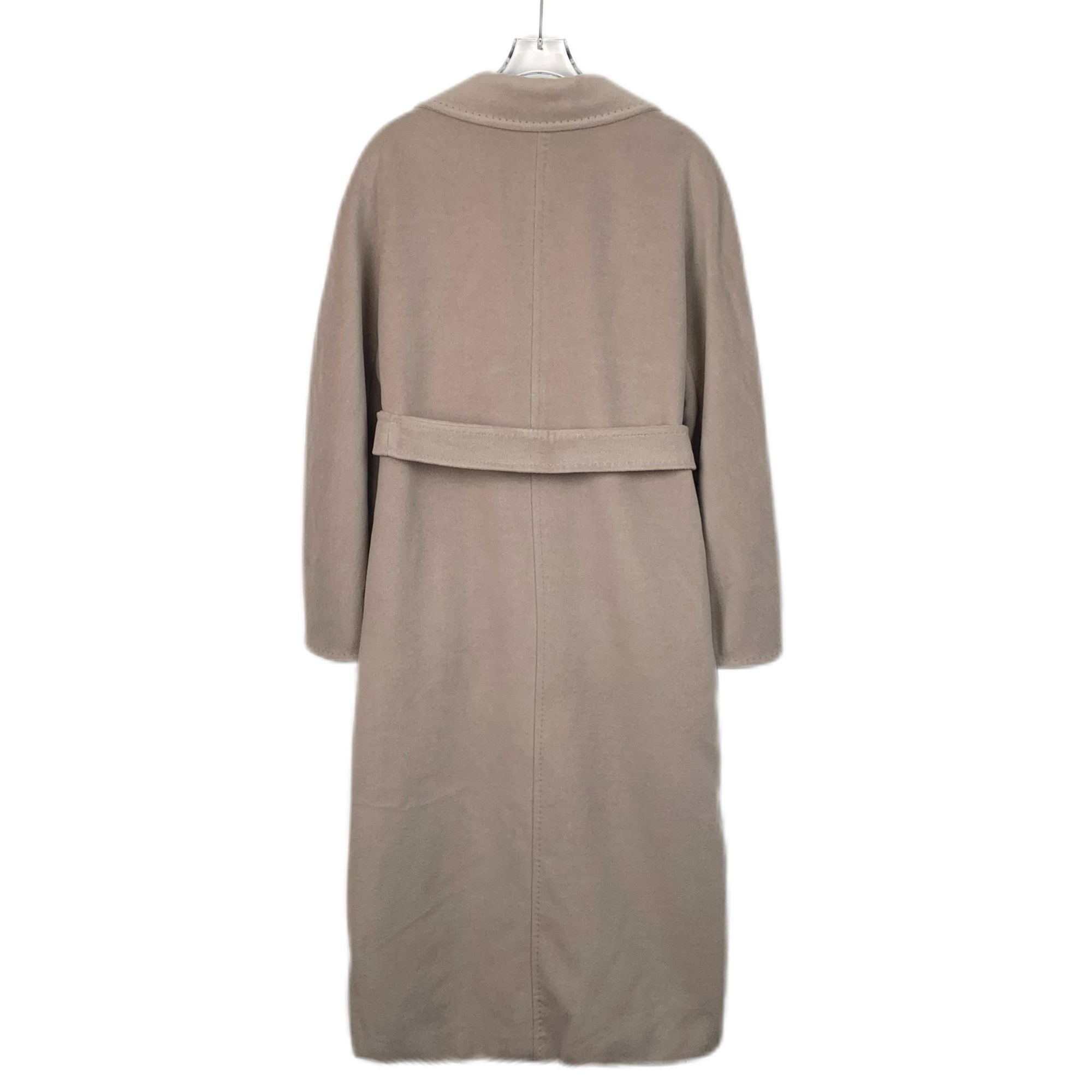 Max Mara MaxMara Beige Wool Double-Breasted Coat With Belt Size M / US 6-8 / IT 42-44 - 2 Thumbnail