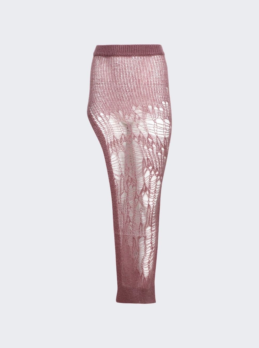 Rick Owens o1y0126 Maxi Skirt in Mauve Size 27" / US 4 / IT 40 - 1 Thumbnail