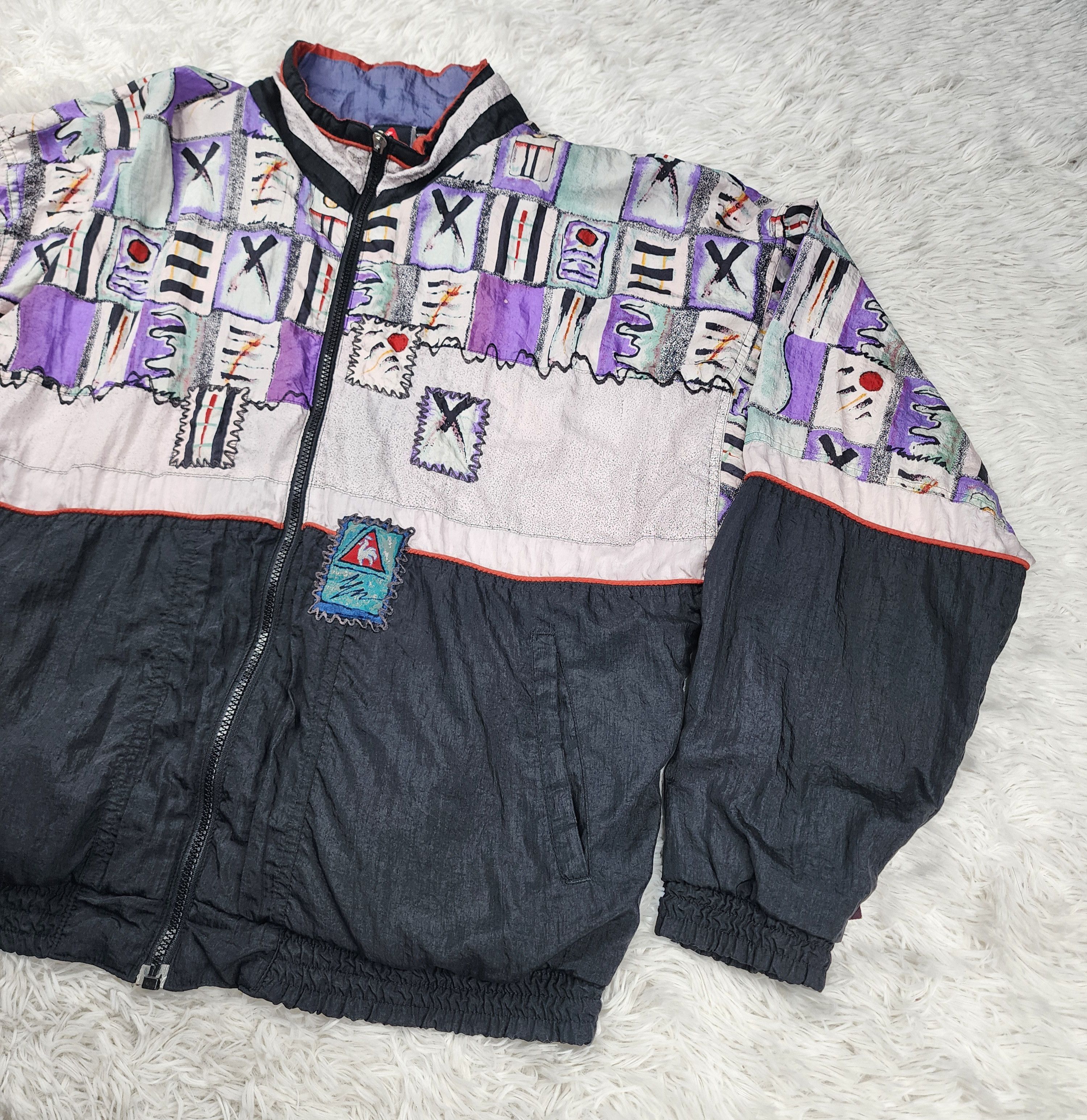 Le Coq Sportif Vintage Le coq sportif windbreaker jacket Size US L / EU 52-54 / 3 - 2 Thumbnail