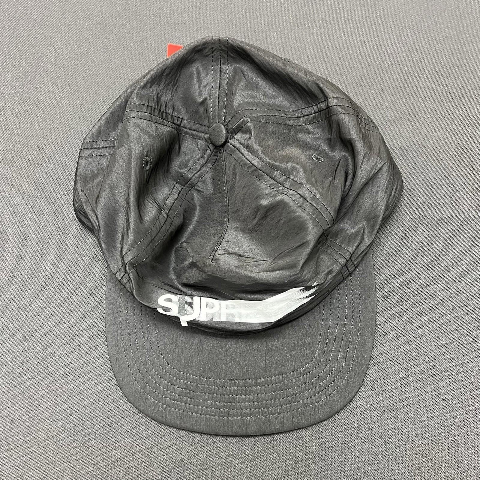 Supreme SS16 Supreme Black Satin Motion Logo Hat Size ONE SIZE - 1 Thumbnail