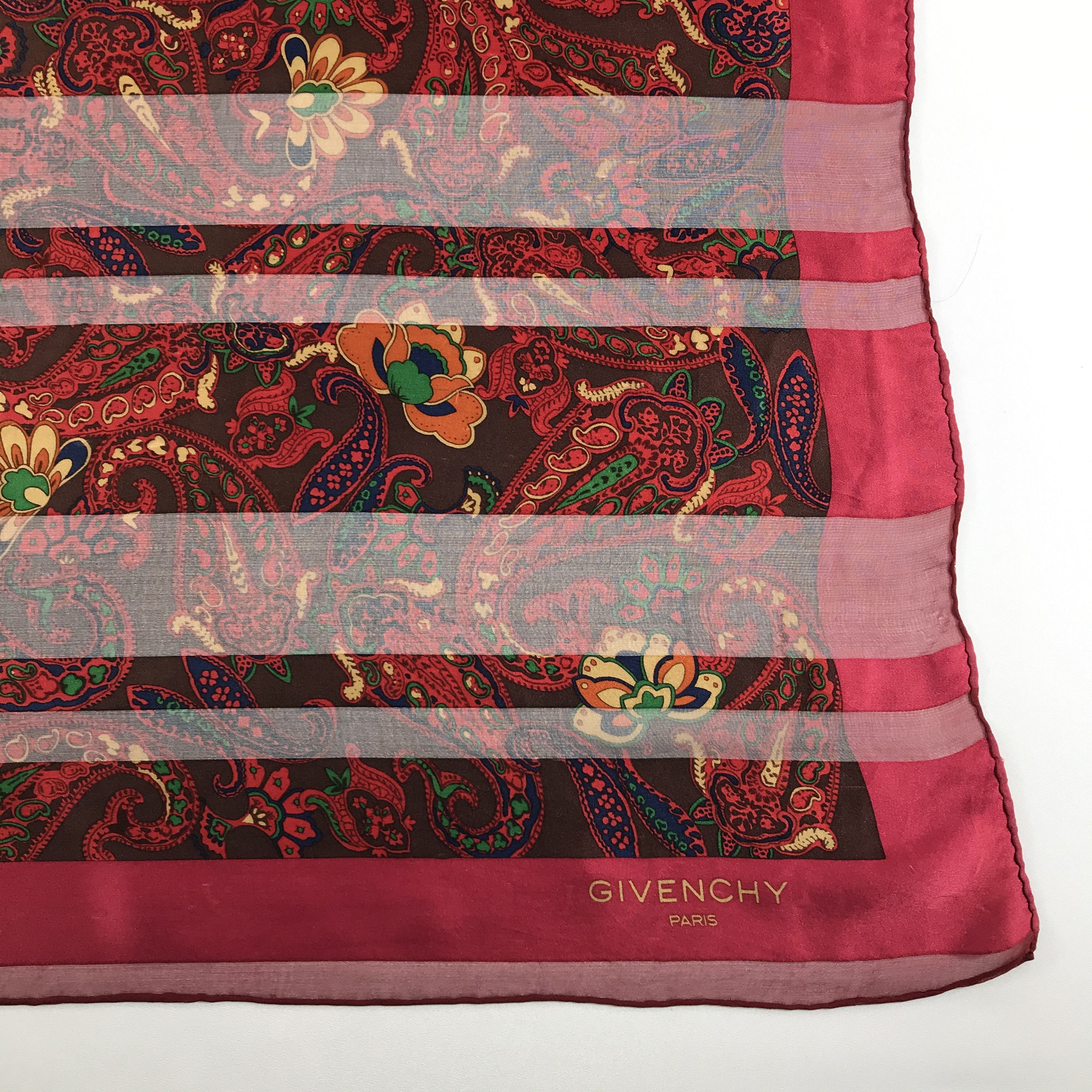 Vintage Vintage Givenchy Silk Scarf Size ONE SIZE - 4 Thumbnail