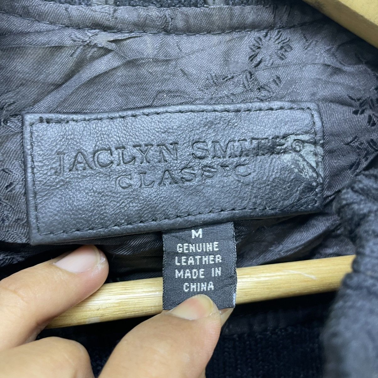 Designer × Leather Jacklyn Smith Classic Genuine Leather Jacket Size M / US 6-8 / IT 42-44 - 6 Thumbnail