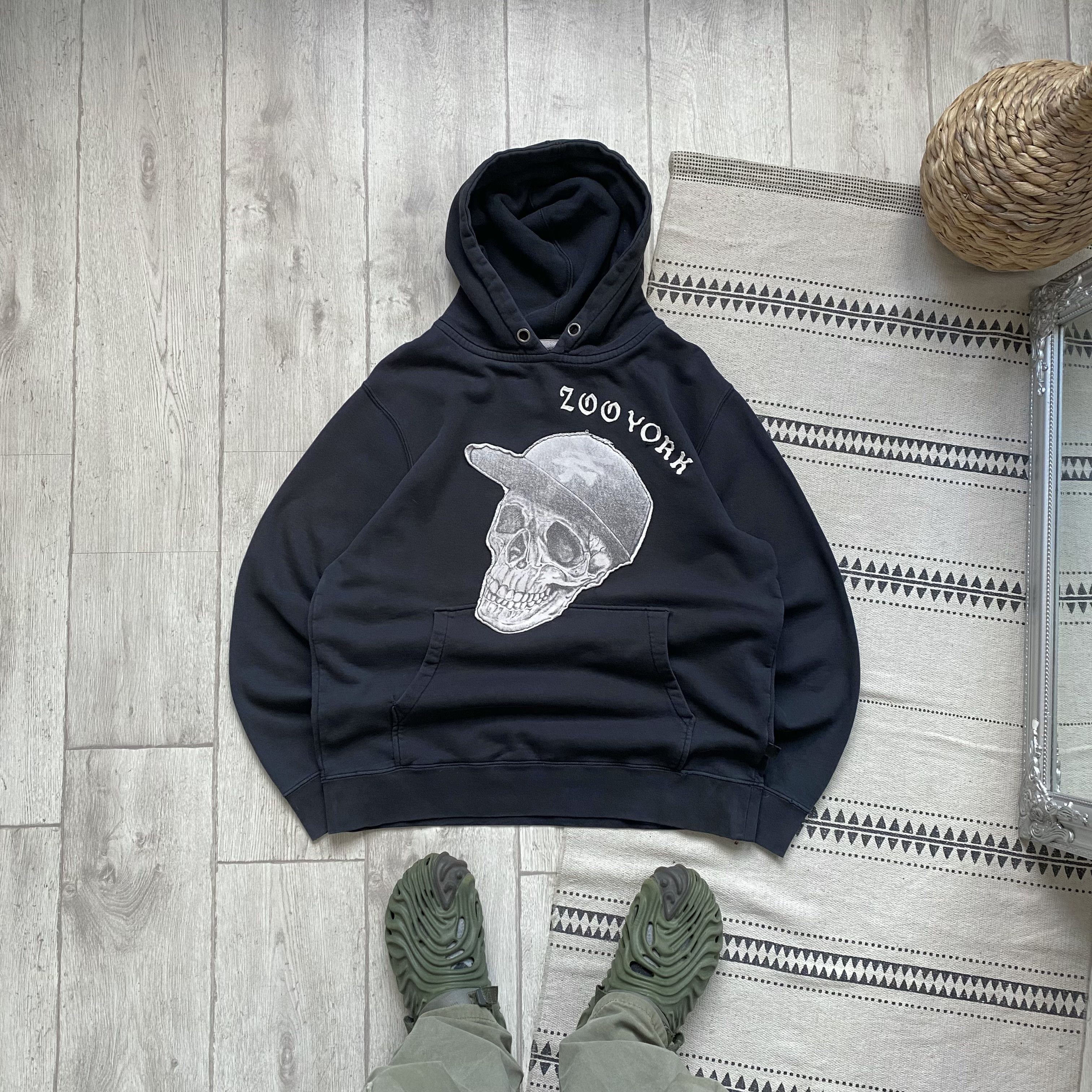 Zoo York 💀 Thrashed Vintage Zoo York hoodie Skull logo Ecko Unltd Size US XL / EU 56 / 4 - 1 Thumbnail